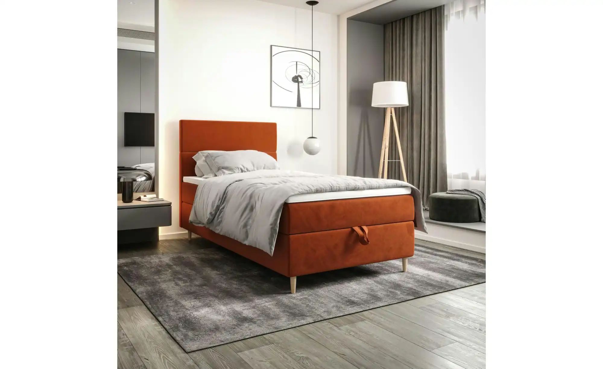 Boxbett mit Stauraum Flo ¦ braun ¦ Maße (cm): B: 90 H: 114 Betten > Komfort günstig online kaufen