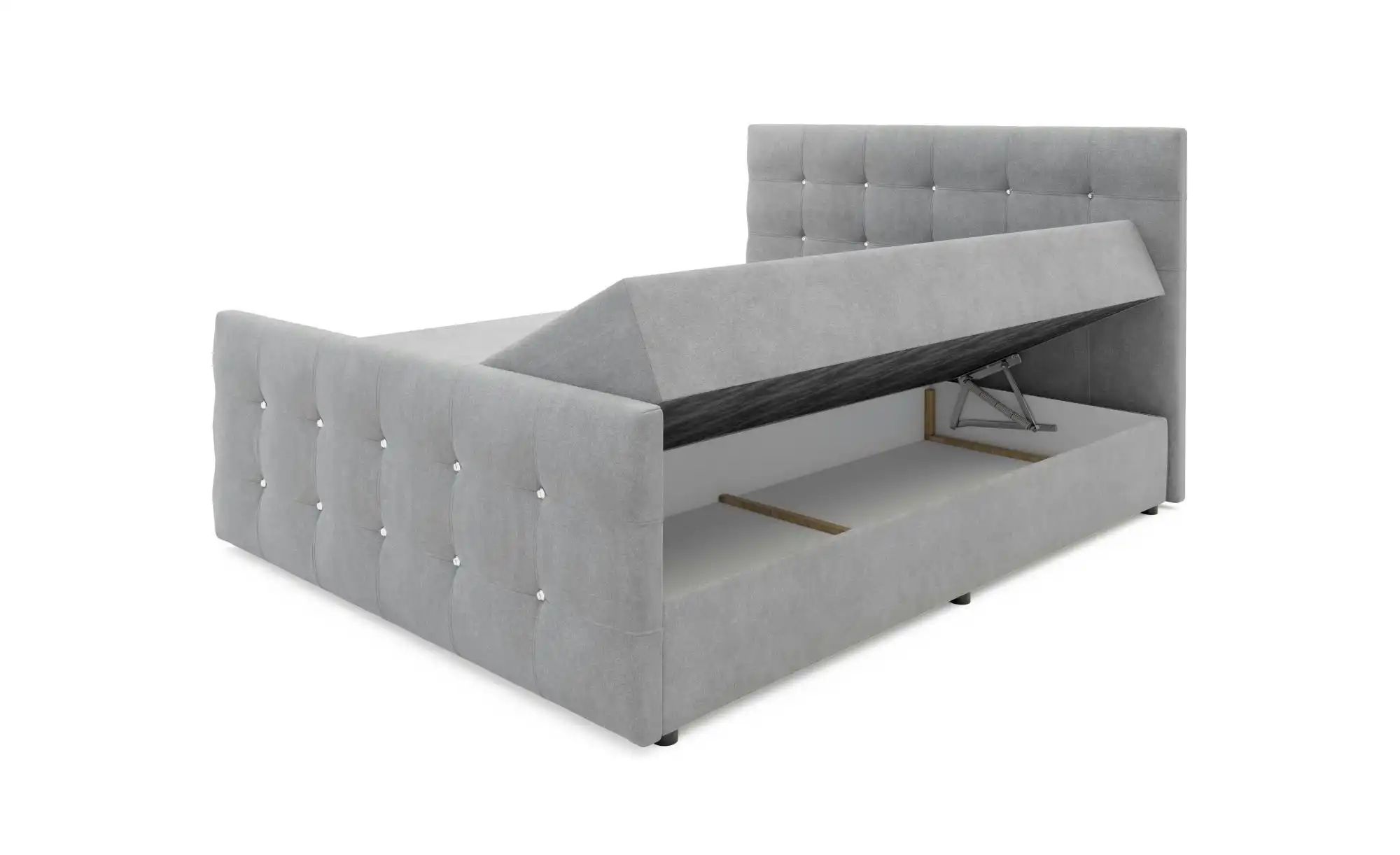 Thumbnail - Boxbett mit Stauraum und Topper Kleo ¦ braun ¦ Maße (cm): B: 180 H: 105 Betten > Komfortbetten - Höffner