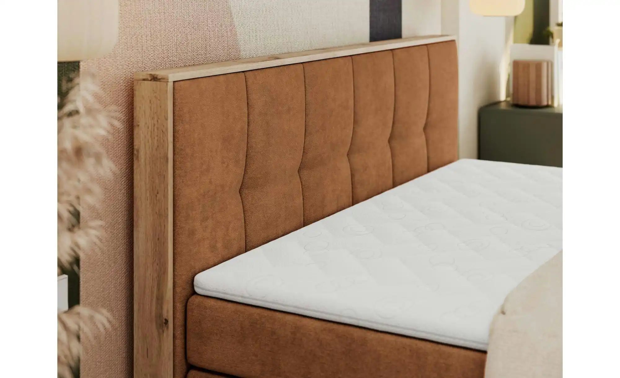 Thumbnail - Boxspringbett mit Bettkasten Albero 1 King ¦ orange ¦ Maße (cm): B: 188 H: 113 Betten > Boxspringbetten - Höffner