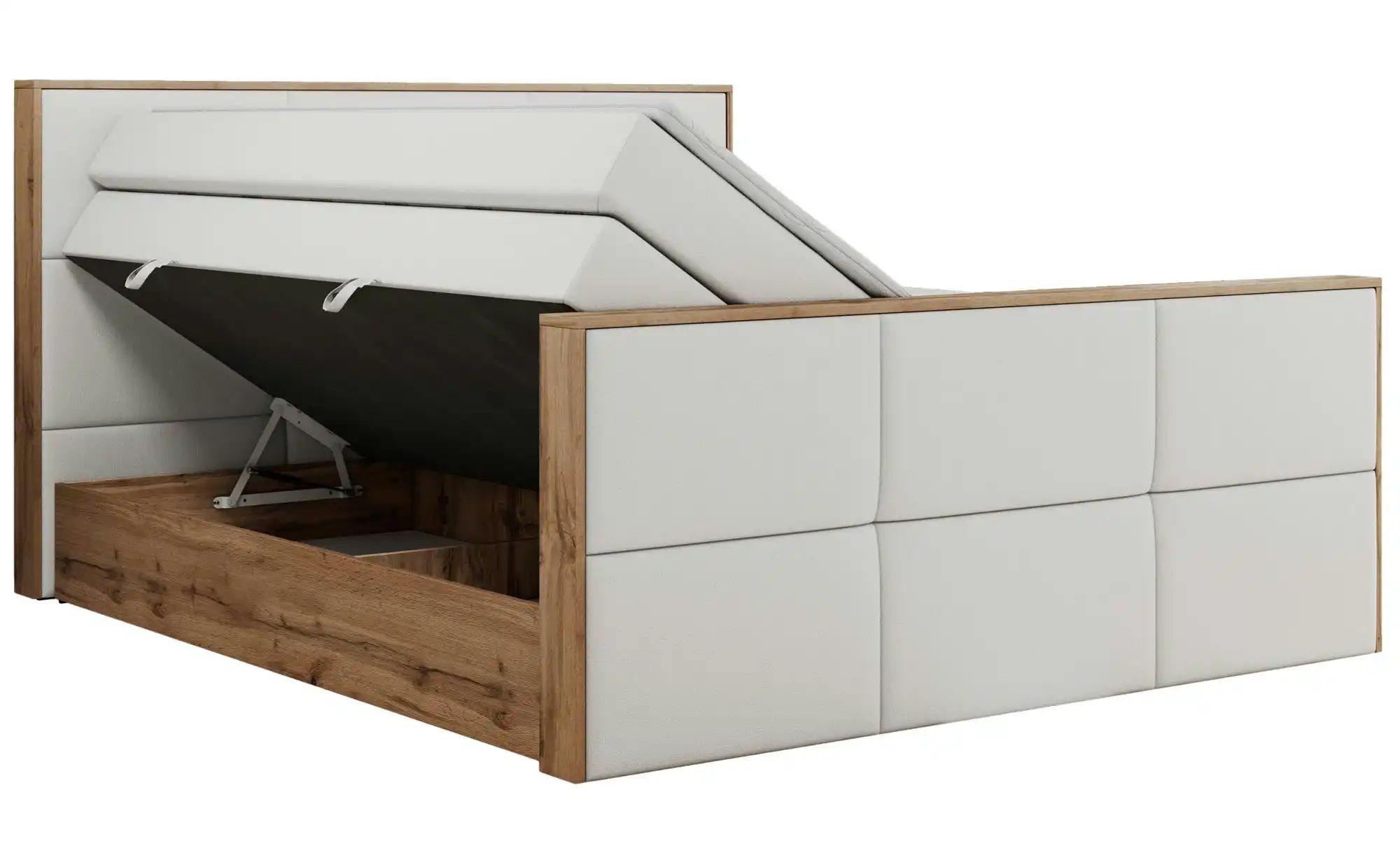 Boxspringbett mit Bettkasten Albero 2 King ¦ weiß ¦ Maße (cm): B: 128 H: 11 günstig online kaufen