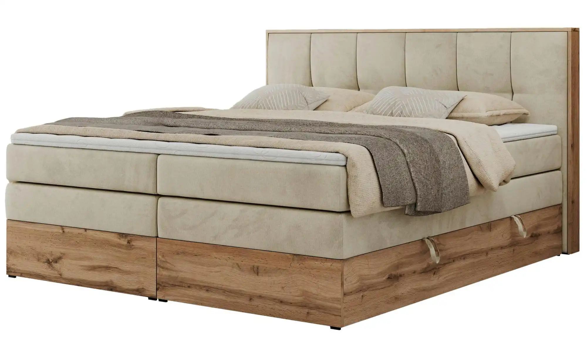 Boxspringbett mit Bettkasten Albero 1 King ¦ beige ¦ Maße (cm): B: 148 H: 1 günstig online kaufen