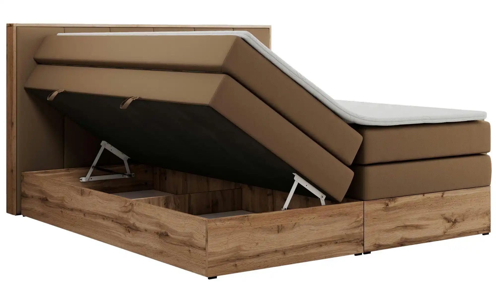 Thumbnail - Boxspringbett mit Bettkasten Albero 1 King ¦ braun ¦ Maße (cm): B: 148 H: 113 Betten > Boxspringbetten - Höffner