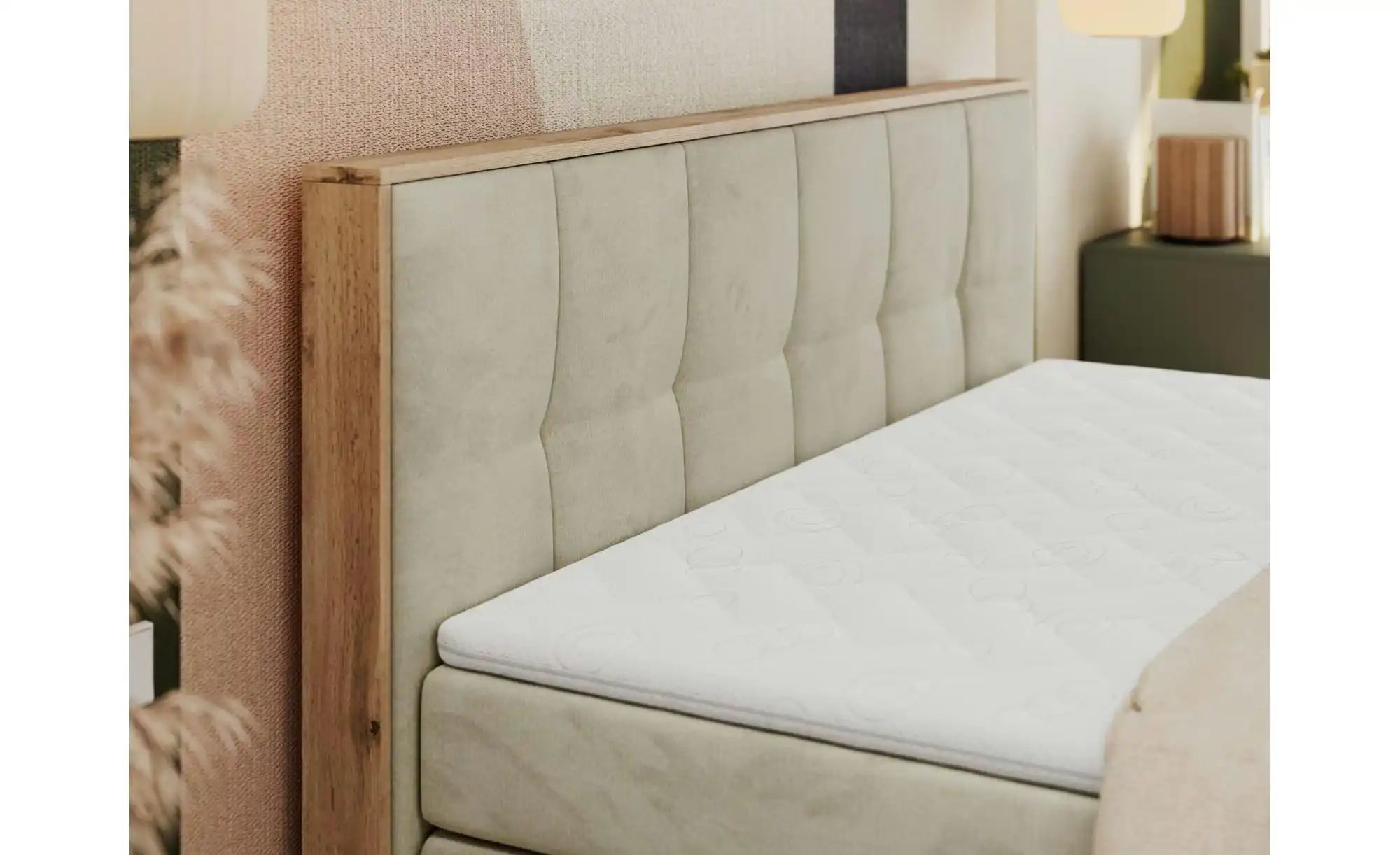 Thumbnail - Boxspringbett mit Bettkasten Albero 1 King ¦ beige ¦ Maße (cm): B: 208 H: 113 Betten > Boxspringbetten - Höffner