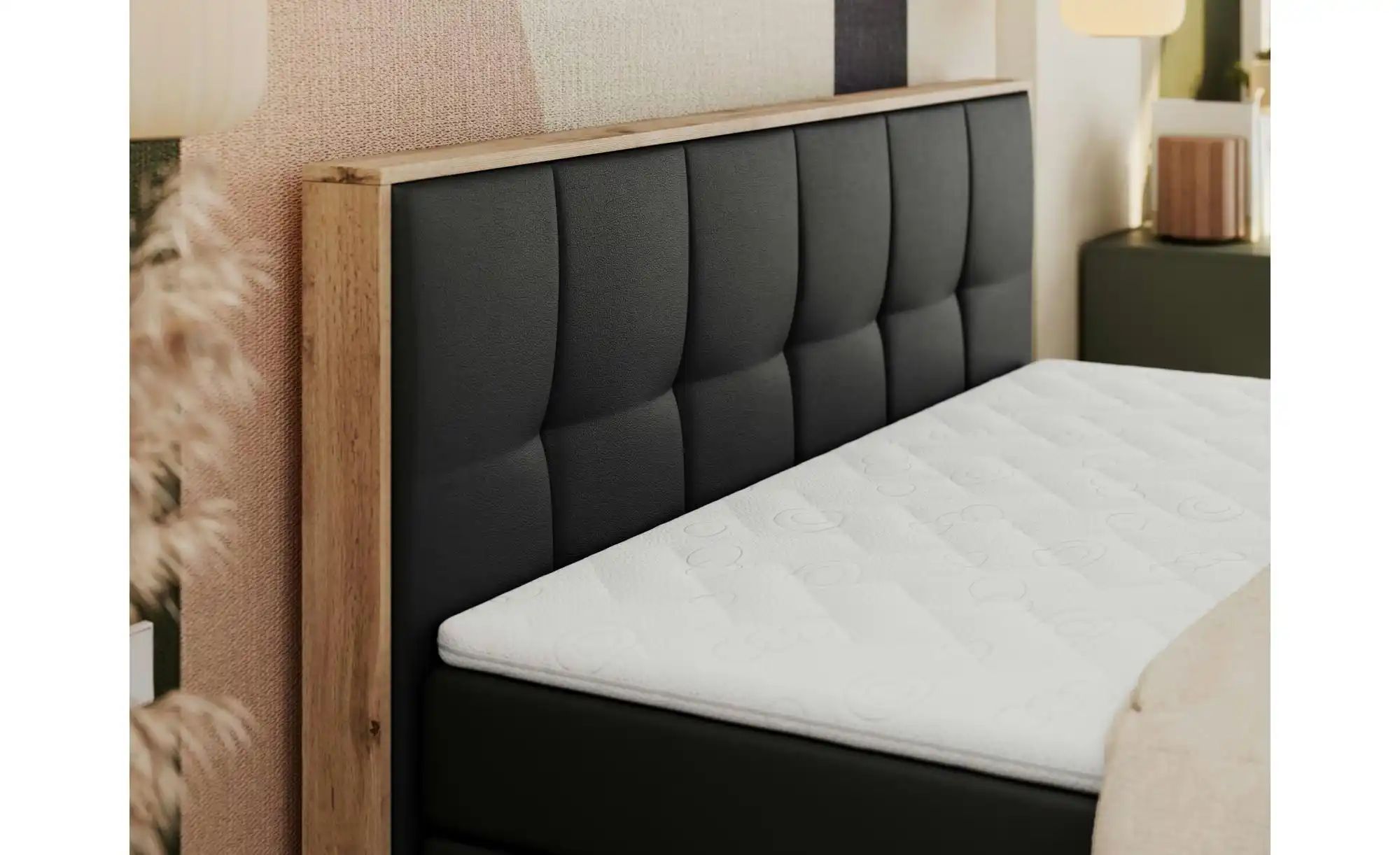Thumbnail - Boxspringbett mit Bettkasten Albero 1 King ¦ schwarz ¦ Maße (cm): B: 188 H: 113 Betten > Boxspringbetten - Höffner