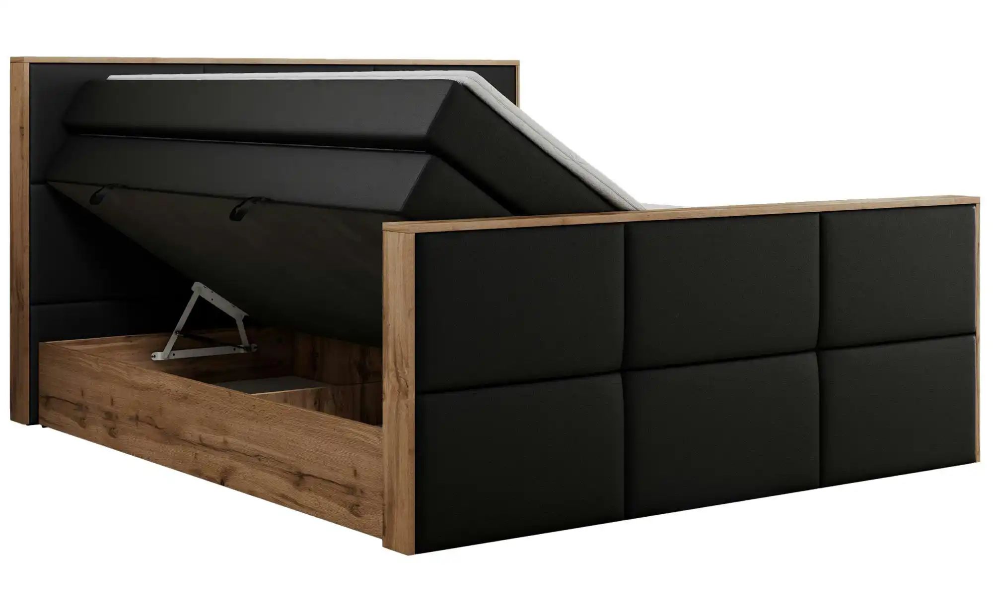 Boxspringbett mit Bettkasten Albero 2 King ¦ schwarz ¦ Maße (cm): B: 128 H: günstig online kaufen