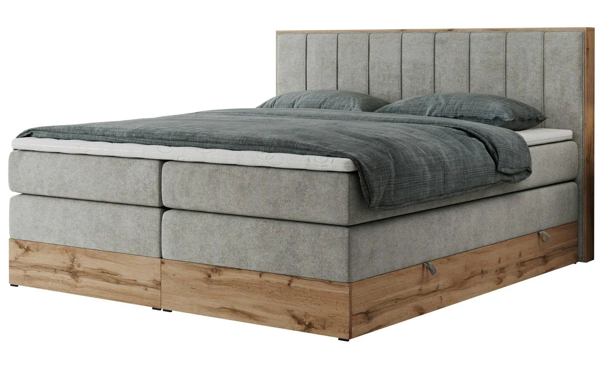 Boxspringbett mit Bettkasten Bellissimo King ¦ grau ¦ Maße (cm): B: 148 H: günstig online kaufen