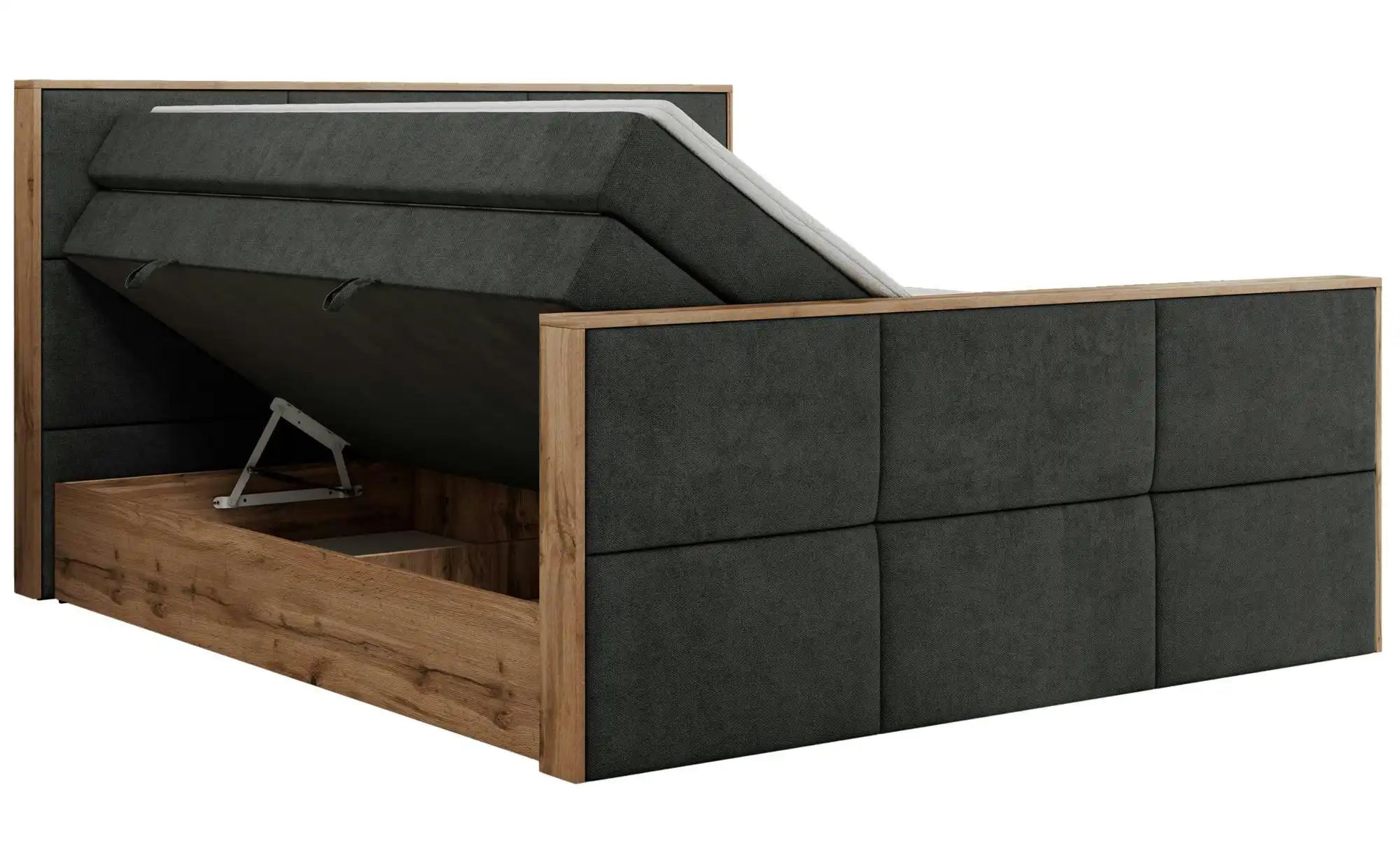 Boxspringbett mit Bettkasten Albero 2 King Duo ¦ grau ¦ Maße (cm): B: 208 H günstig online kaufen