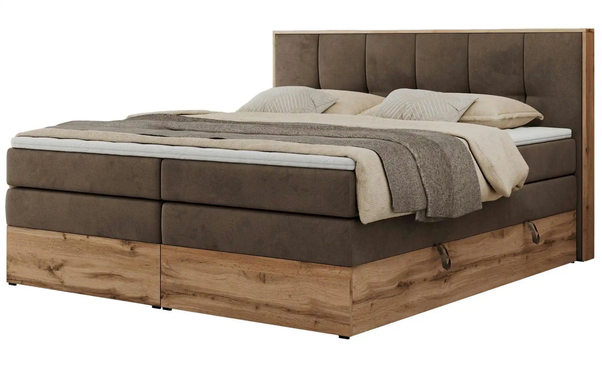 Boxspringbett mit Bettkasten Albero 1 King ¦ braun ¦ Maße (cm): B: 128 H: 1 günstig online kaufen