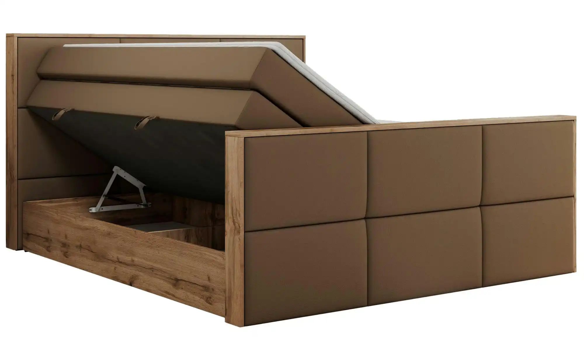 Thumbnail - Boxspringbett mit Bettkasten Albero 2 King Duo ¦ braun ¦ Maße (cm): B: 208 H: 113 Betten > Boxspringbetten - Höffner