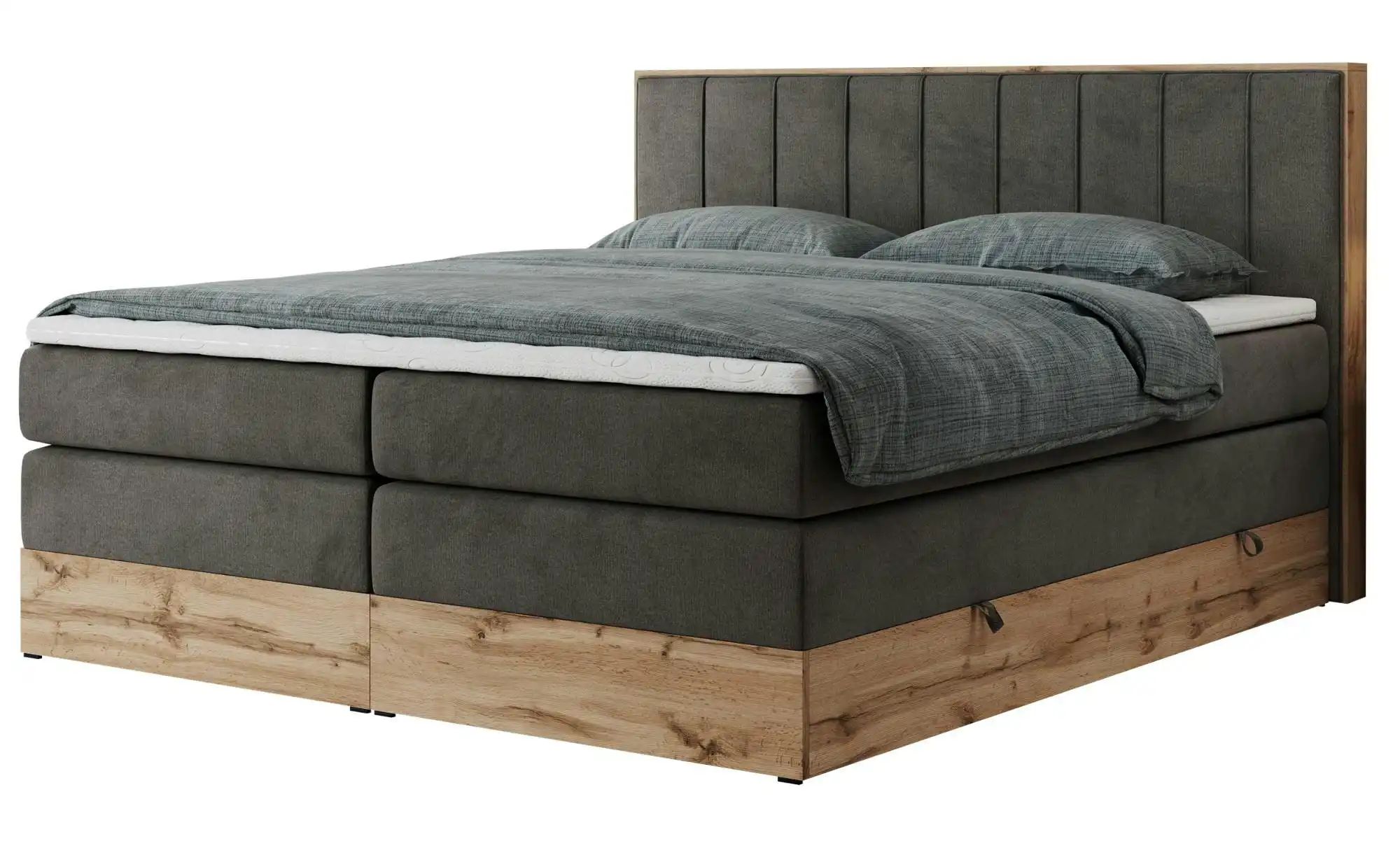 Boxspringbett mit Bettkasten Bellissimo King ¦ grau ¦ Maße (cm): B: 148 H: günstig online kaufen