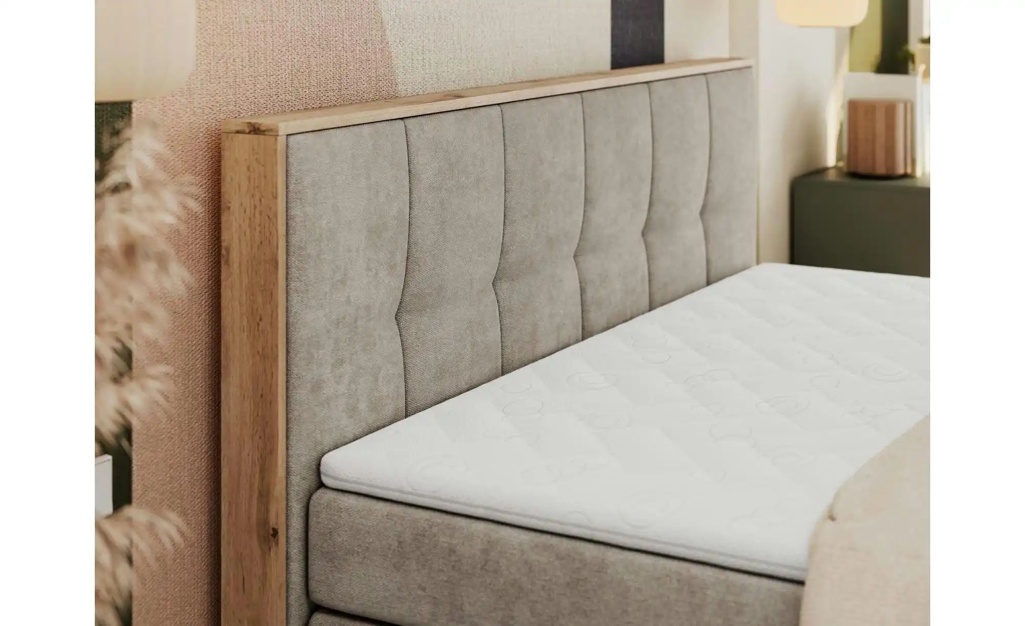 Thumbnail - Boxspringbett mit Bettkasten Albero 1 King ¦ beige ¦ Maße (cm): B: 168 H: 113 Betten > Boxspringbetten - Höffner