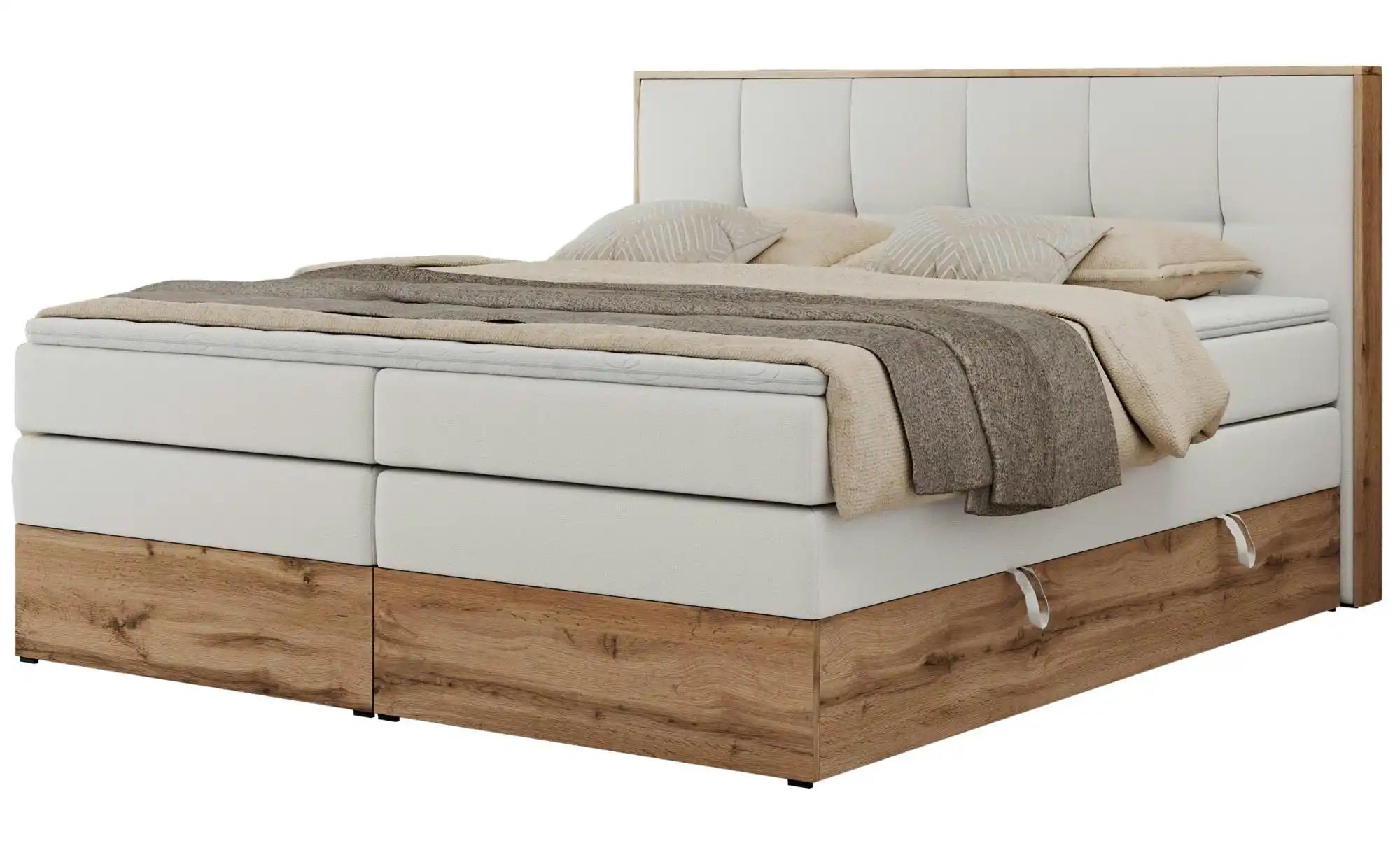 Boxspringbett mit Bettkasten Albero 1 King ¦ weiß ¦ Maße (cm): B: 208 H: 11 günstig online kaufen