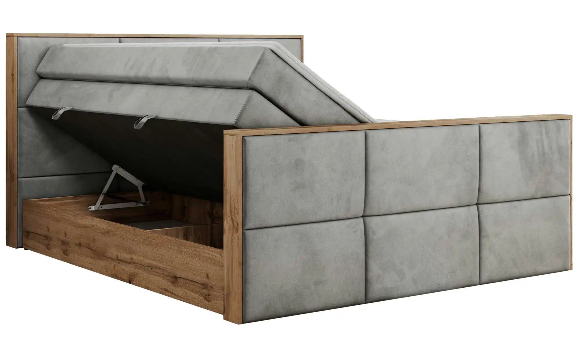 Boxspringbett mit Bettkasten Albero 2 King ¦ grau ¦ Maße (cm): H: 113 Bette günstig online kaufen