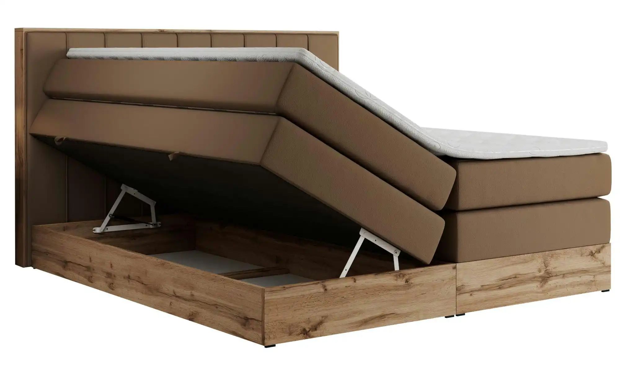 Boxspringbett mit Bettkasten Bellissimo King ¦ braun ¦ Maße (cm): B: 148 H: günstig online kaufen
