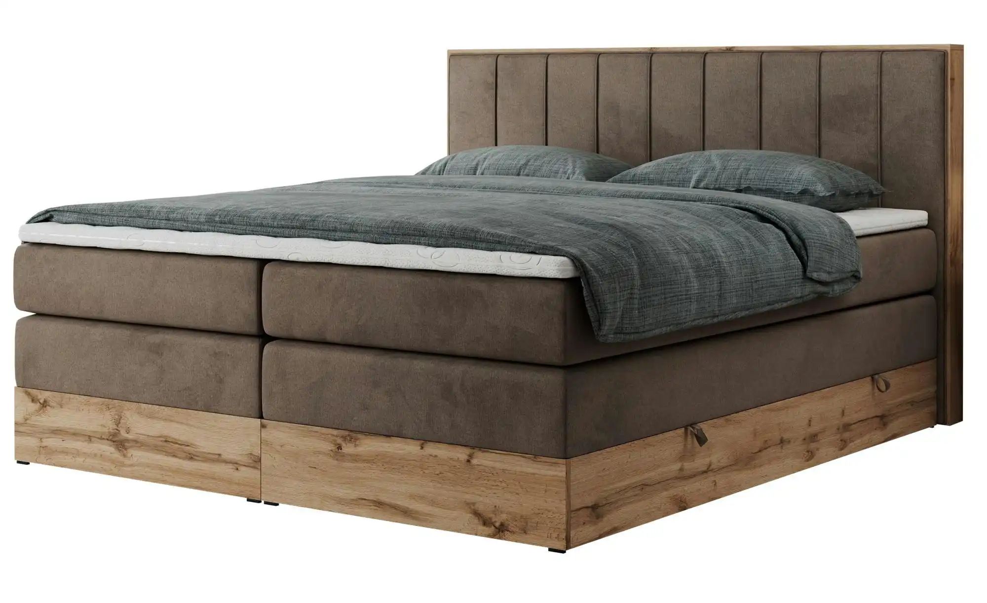 Boxspringbett mit Bettkasten Bellissimo King ¦ braun ¦ Maße (cm): B: 188 H: günstig online kaufen