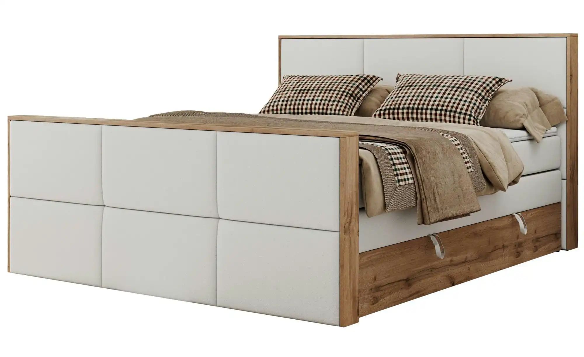 Boxspringbett mit Bettkasten Albero 2 King ¦ weiß ¦ Maße (cm): H: 113 Bette günstig online kaufen
