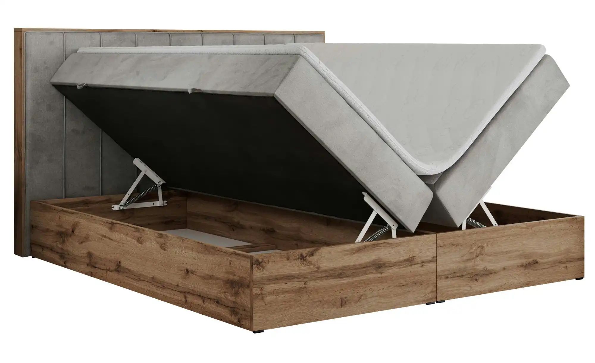 Boxbett mit Bettkasten Bellissimo ¦ grau ¦ Maße (cm): B: 188 H: 115 Betten günstig online kaufen