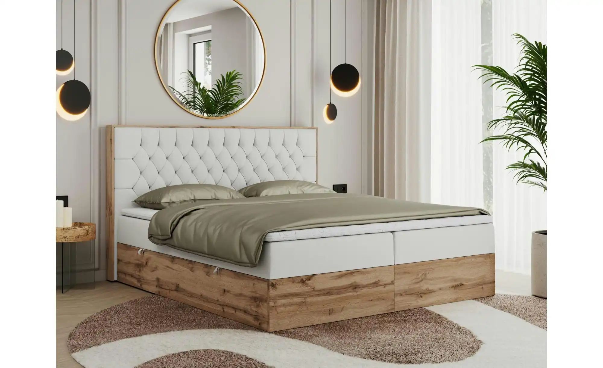 Thumbnail - Boxbett mit Bettkasten Amore ¦ weiß ¦ Maße (cm): B: 188 H: 115 Betten > Komfortbetten - Höffner