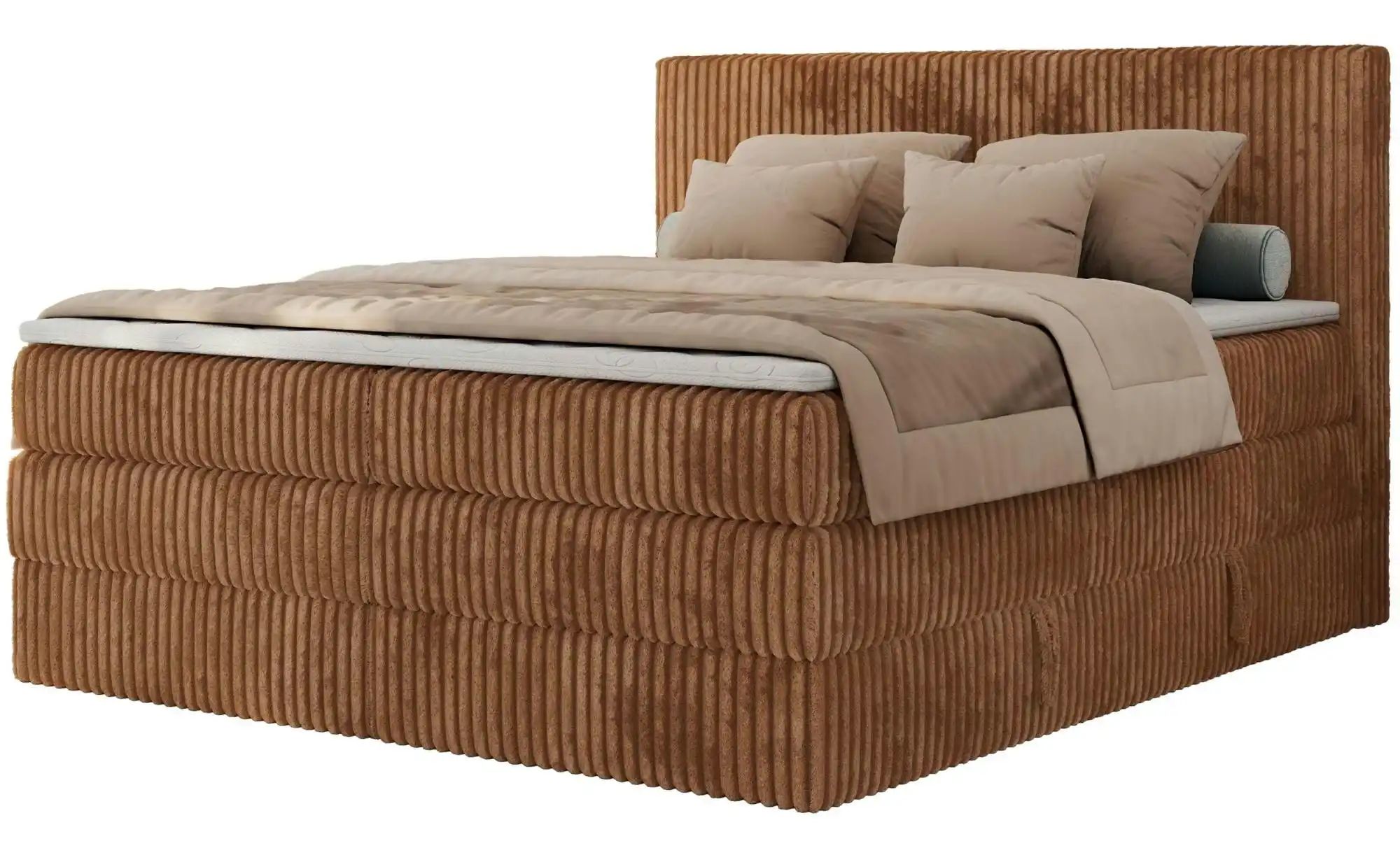Boxspringbett mit Bettkasten Tiliano King ¦ orange ¦ Maße (cm): B: 166 H: 1 günstig online kaufen