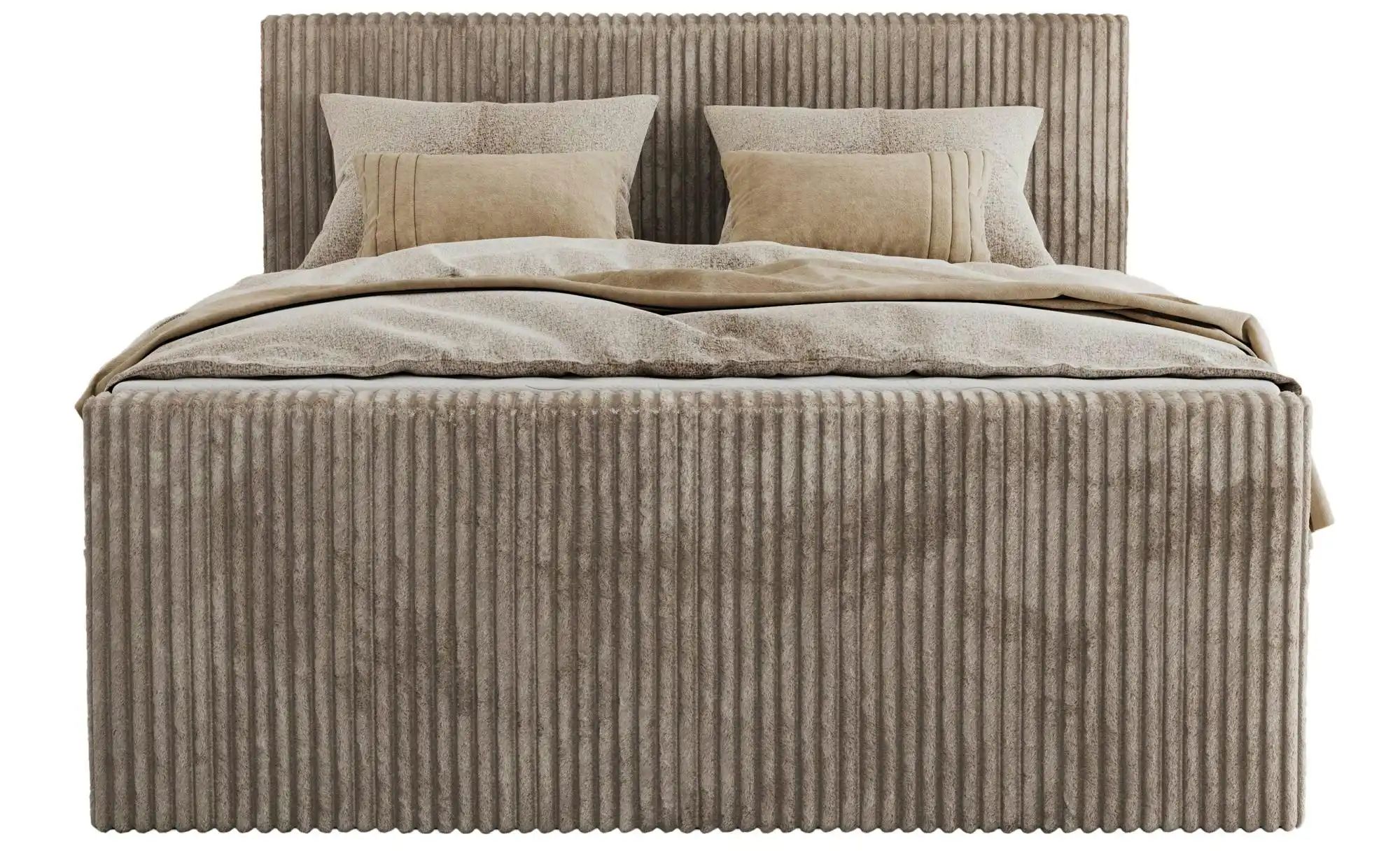 Boxspringbett mit Bettkasten Tiliano King Duo ¦ braun ¦ Maße (cm): B: 144 H günstig online kaufen