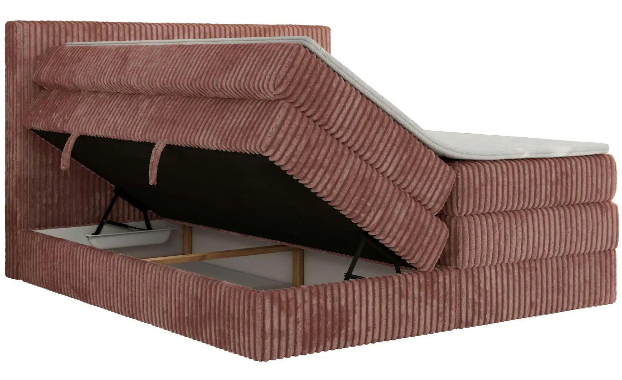 Boxspringbett mit Bettkasten Tiliano King ¦ rosa/pink ¦ Maße (cm): B: 146 H günstig online kaufen