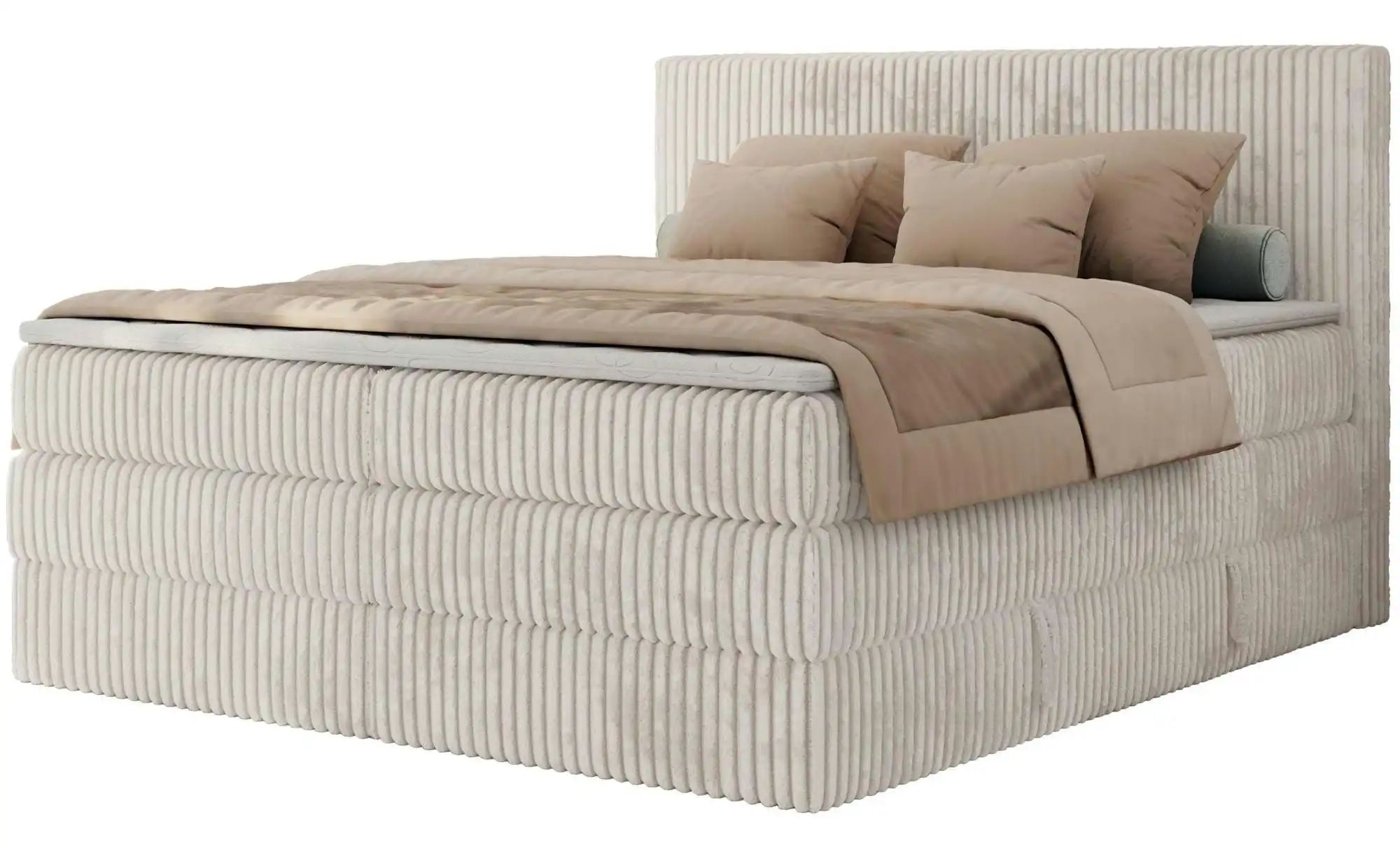 Boxspringbett mit Bettkasten Tiliano King ¦ beige ¦ Maße (cm): B: 206 H: 11 günstig online kaufen