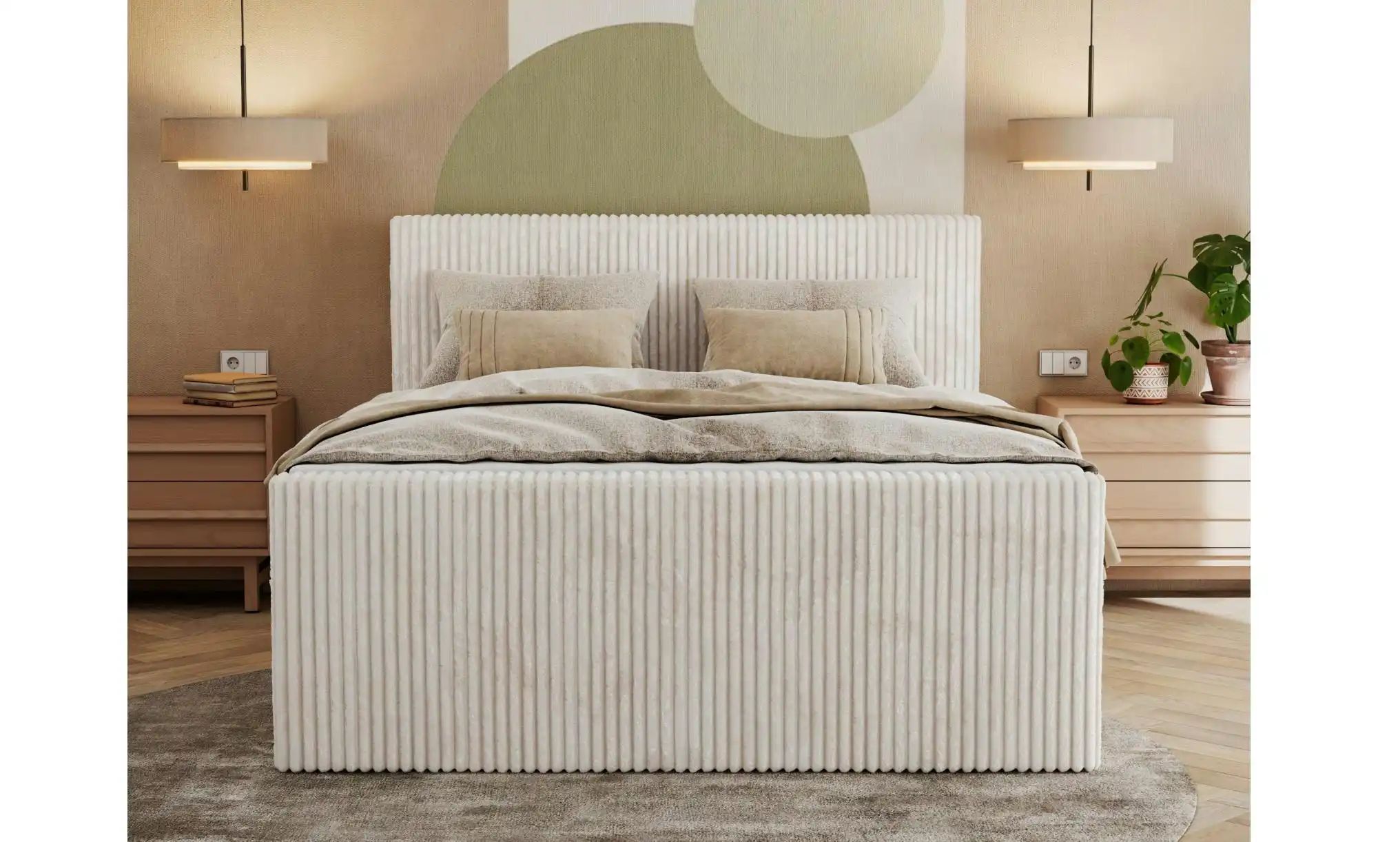 Thumbnail - Boxspringbett mit Bettkasten Tiliano King Duo ¦ beige ¦ Maße (cm): B: 204 H: 119 Betten > Boxspringbetten - Höffner