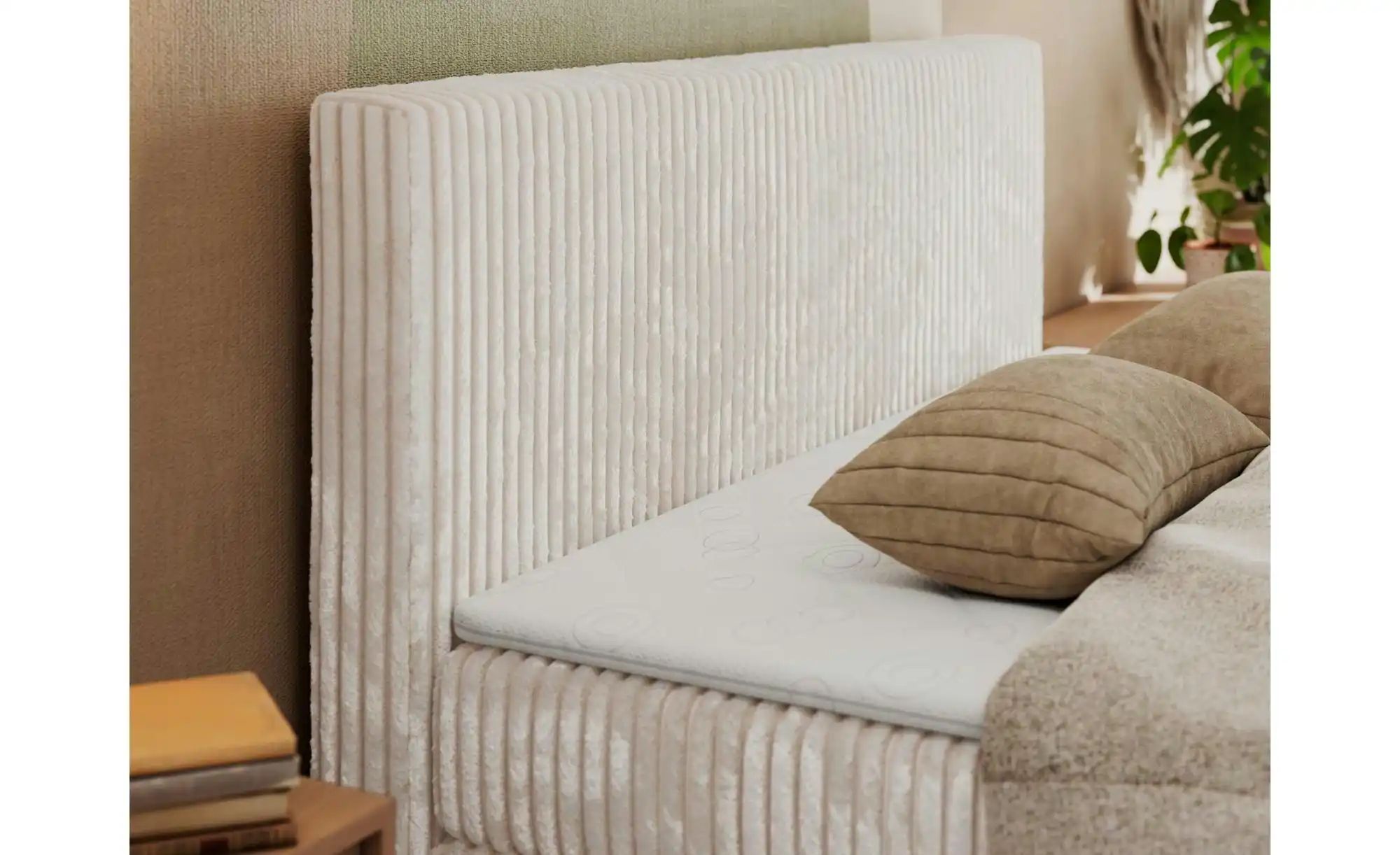 Thumbnail - Boxspringbett mit Bettkasten Tiliano King Duo ¦ beige ¦ Maße (cm): B: 204 H: 119 Betten > Boxspringbetten - Höffner