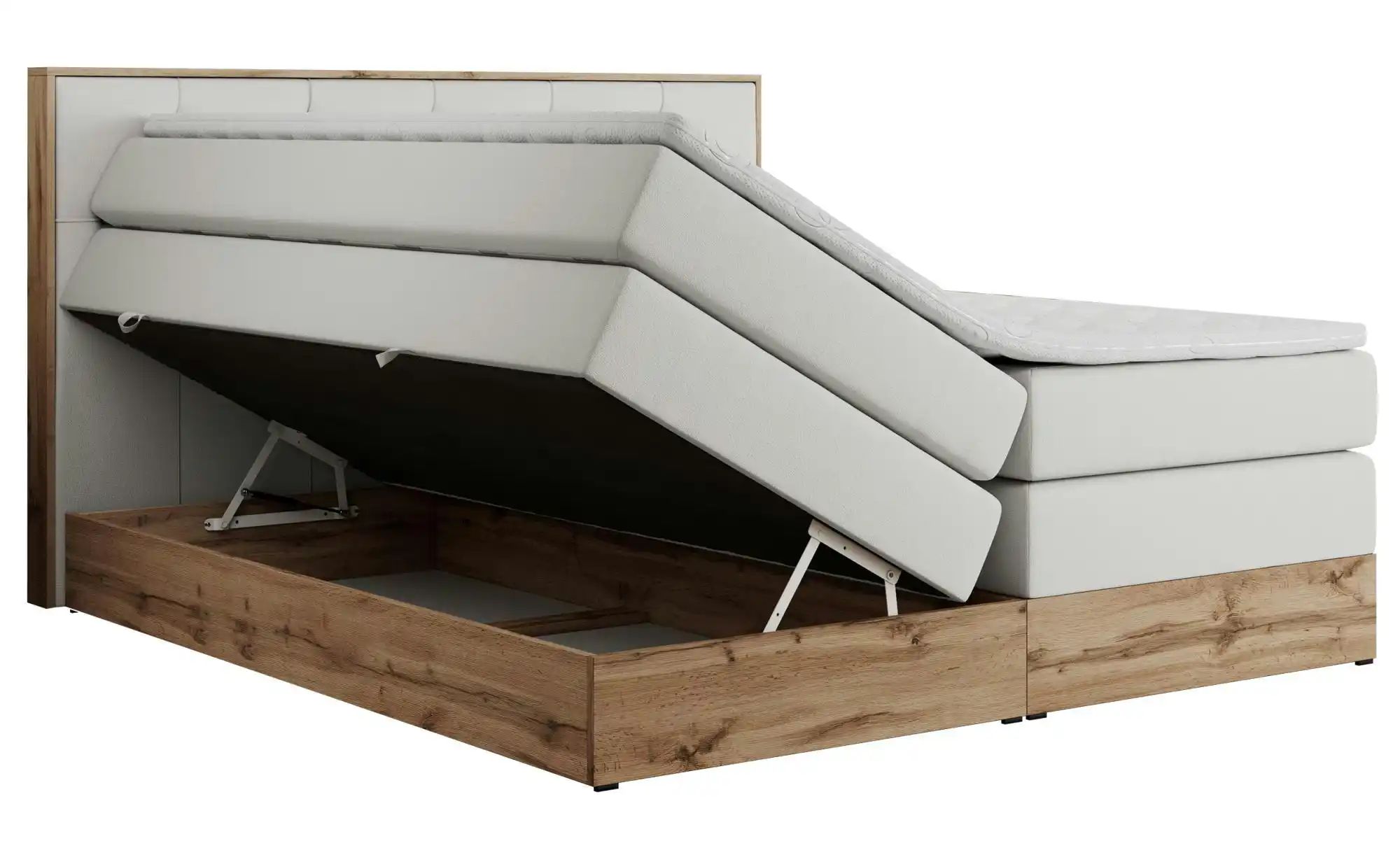Boxspringbett mit Bettkasten Veneto King ¦ weiß ¦ Maße (cm): B: 188 H: 115 günstig online kaufen