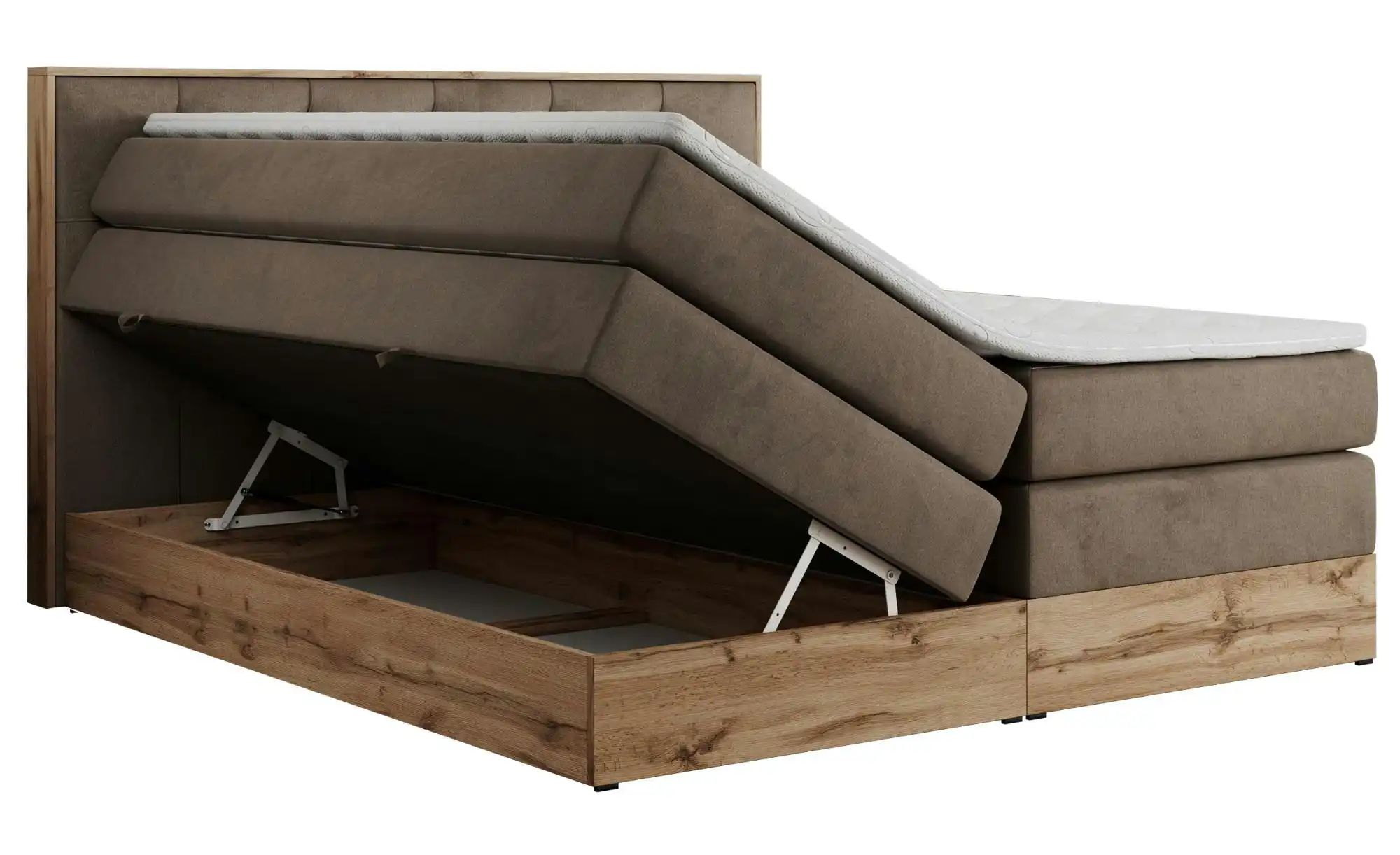Boxspringbett mit Bettkasten Veneto King ¦ braun ¦ Maße (cm): B: 148 H: 115 günstig online kaufen