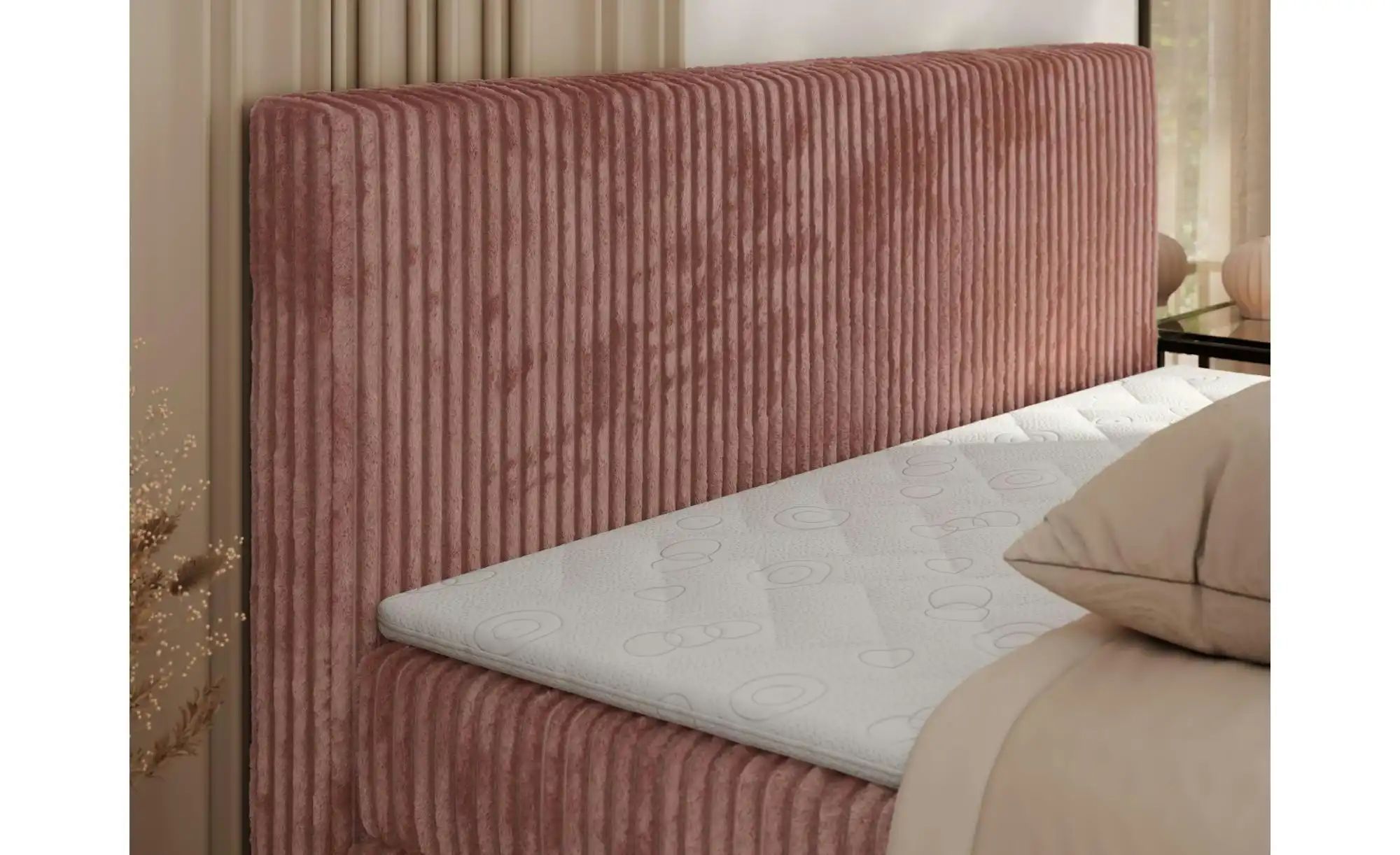 Thumbnail - Boxspringbett mit Bettkasten Tiliano King ¦ rosa/pink ¦ Maße (cm): B: 166 H: 119 Betten > Boxspringbetten - Höffner