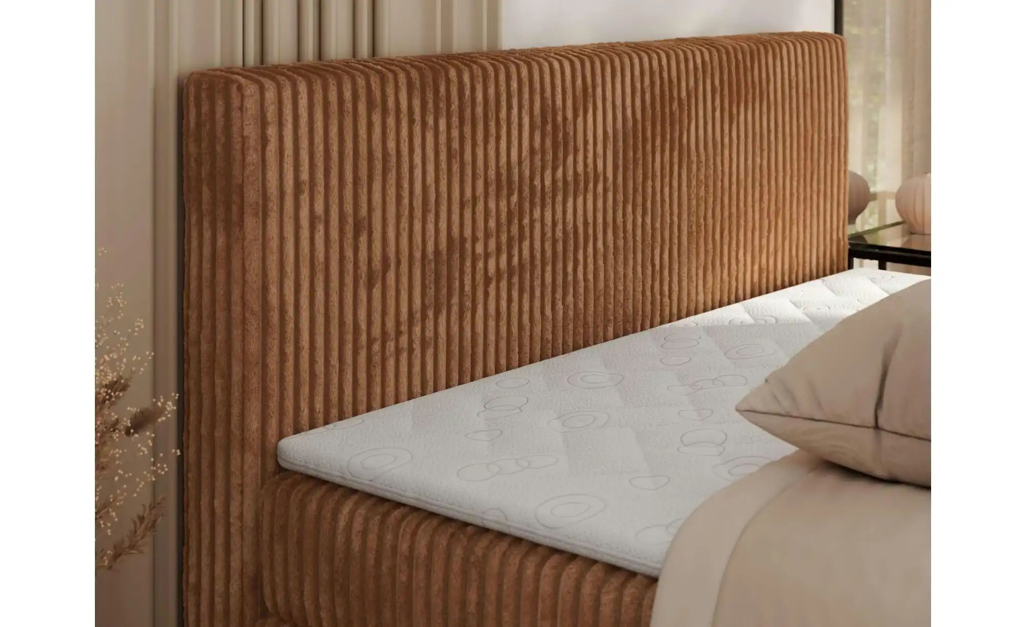 Thumbnail - Boxspringbett mit Bettkasten Tiliano King ¦ orange ¦ Maße (cm): B: 146 H: 119 Betten > Boxspringbetten - Höffner