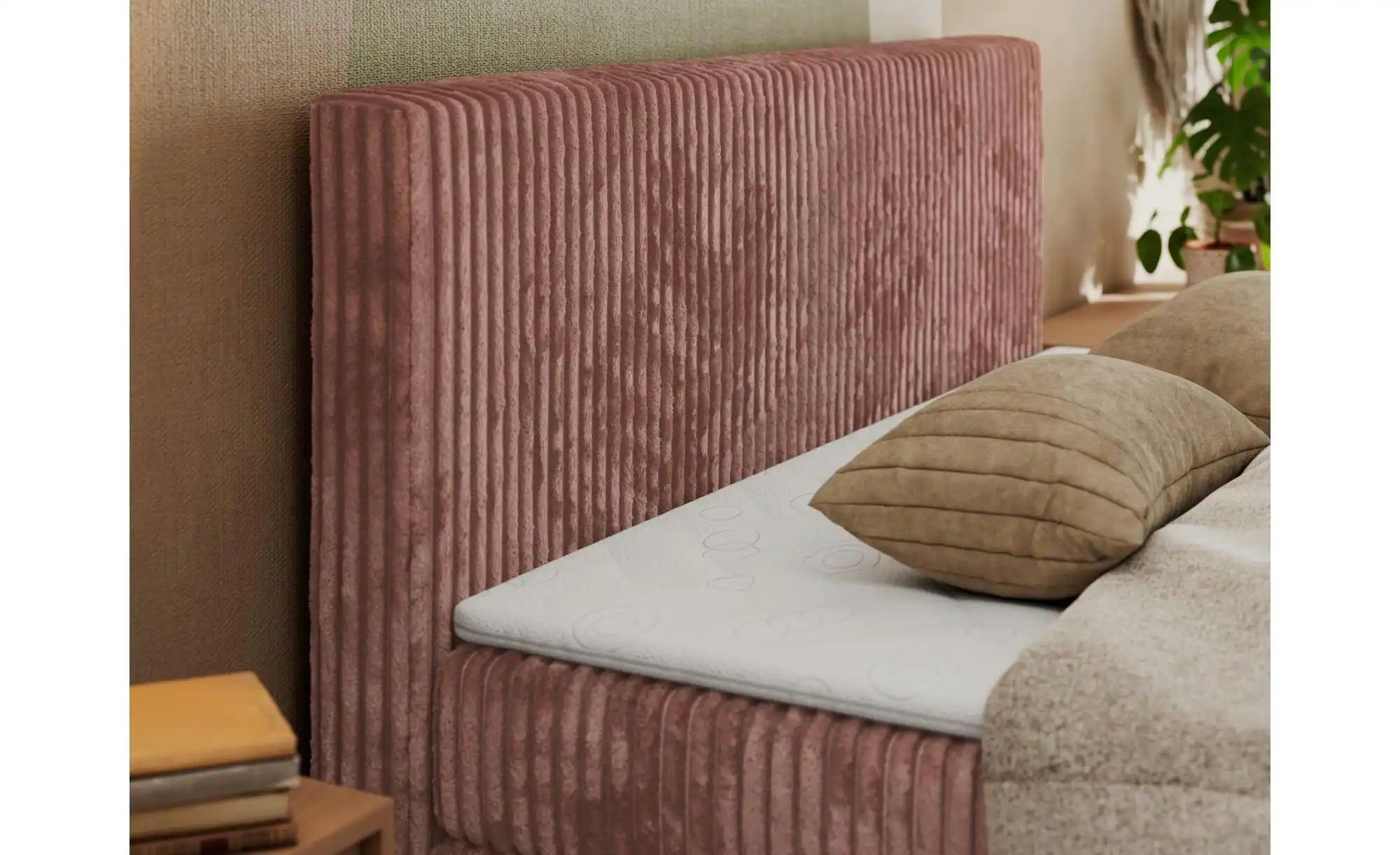 Thumbnail - Boxspringbett mit Bettkasten Tiliano King Duo ¦ rosa/pink ¦ Maße (cm): B: 184 H: 119 Betten > Boxspringbetten - Höffner