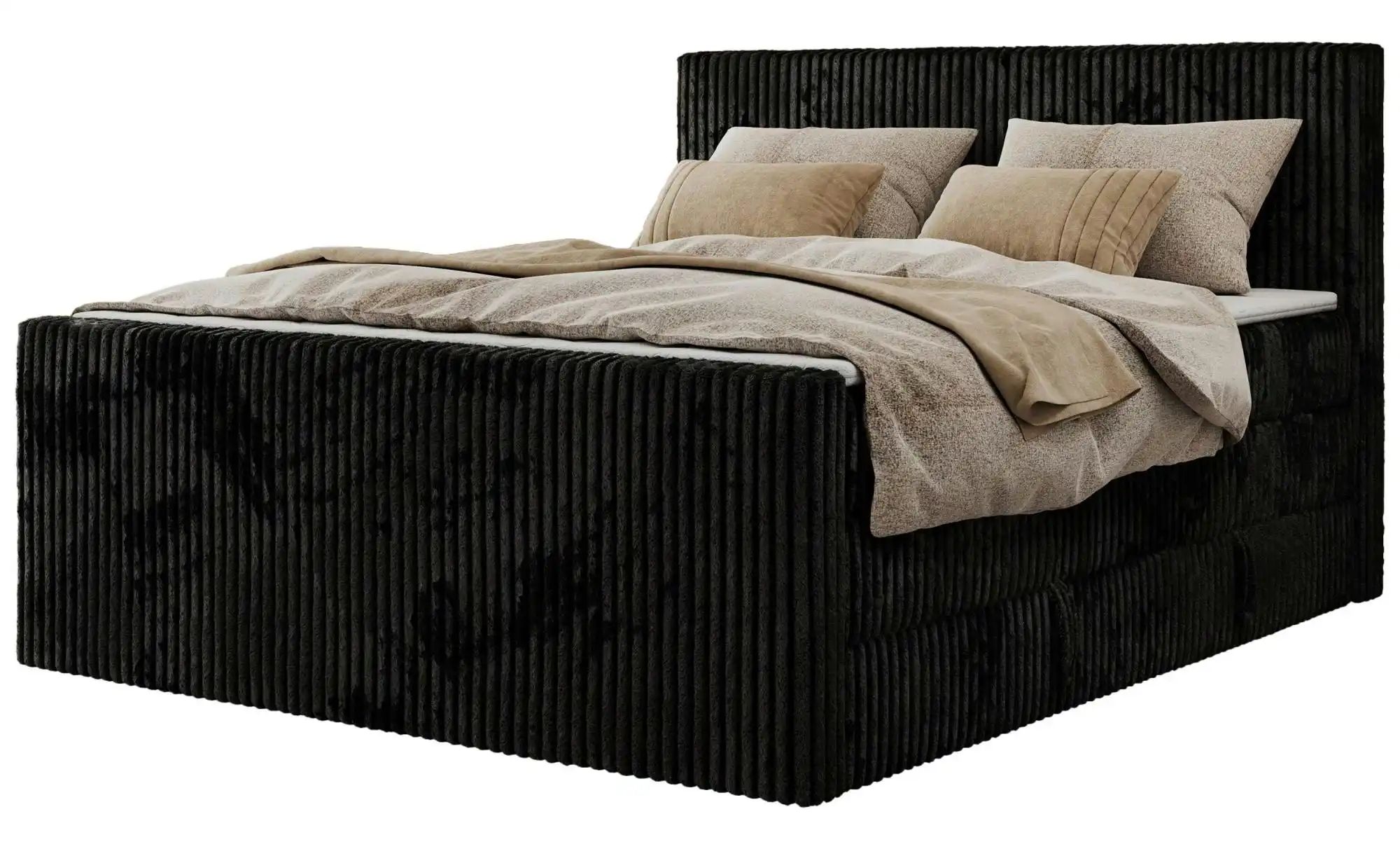 Boxspringbett mit Bettkasten Tiliano King Duo ¦ schwarz ¦ Maße (cm): B: 184 günstig online kaufen