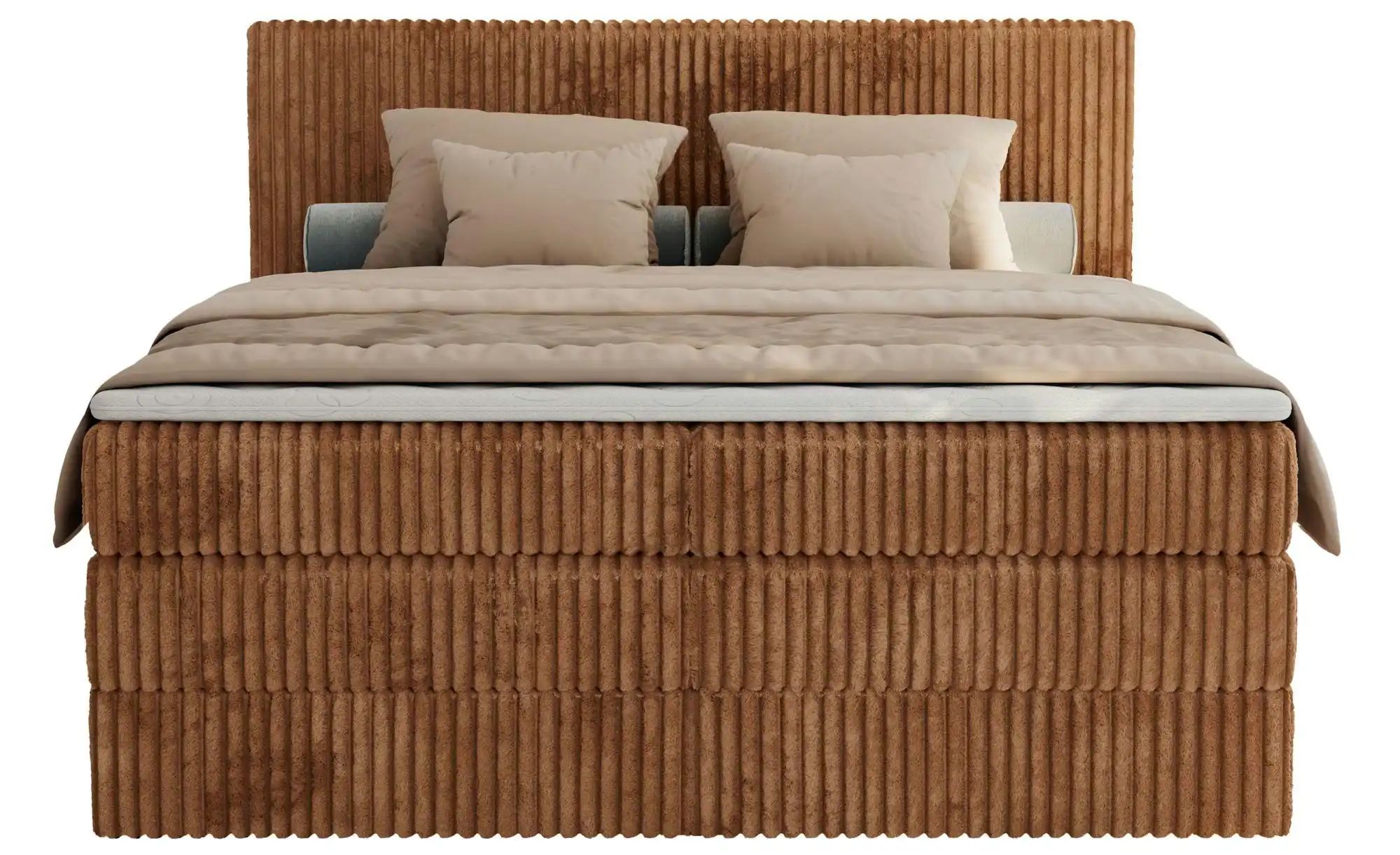 Boxspringbett mit Bettkasten Tiliano King ¦ orange ¦ Maße (cm): B: 166 H: 1 günstig online kaufen