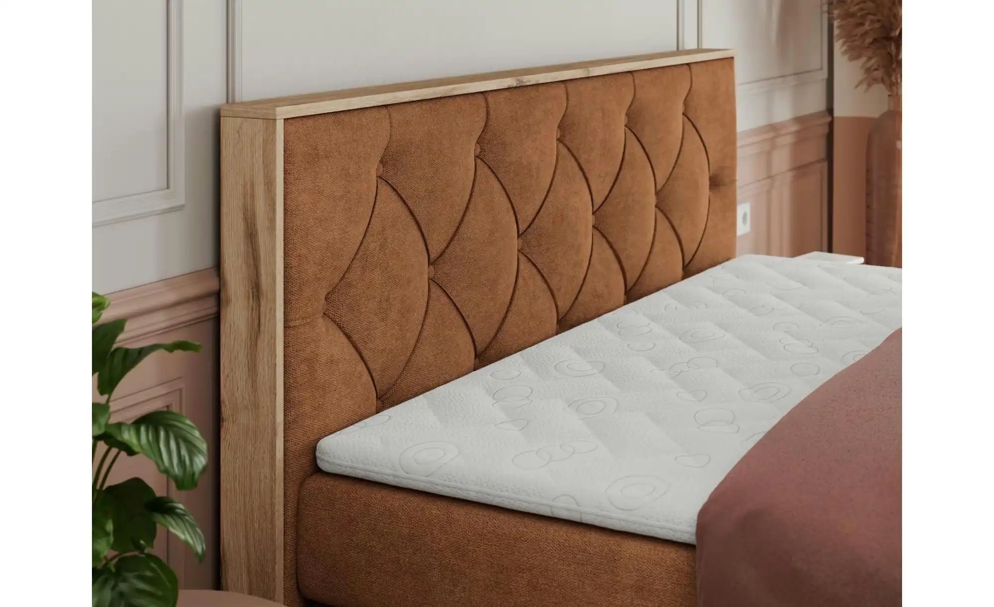 Thumbnail - Boxspringbett mit Bettkasten Veneto King ¦ orange ¦ Maße (cm): B: 168 H: 115 Betten > Boxspringbetten - Höffner