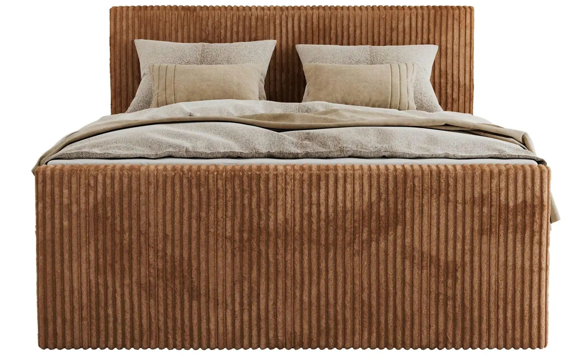 Boxspringbett mit Bettkasten Tiliano King Duo ¦ orange ¦ Maße (cm): B: 204 günstig online kaufen