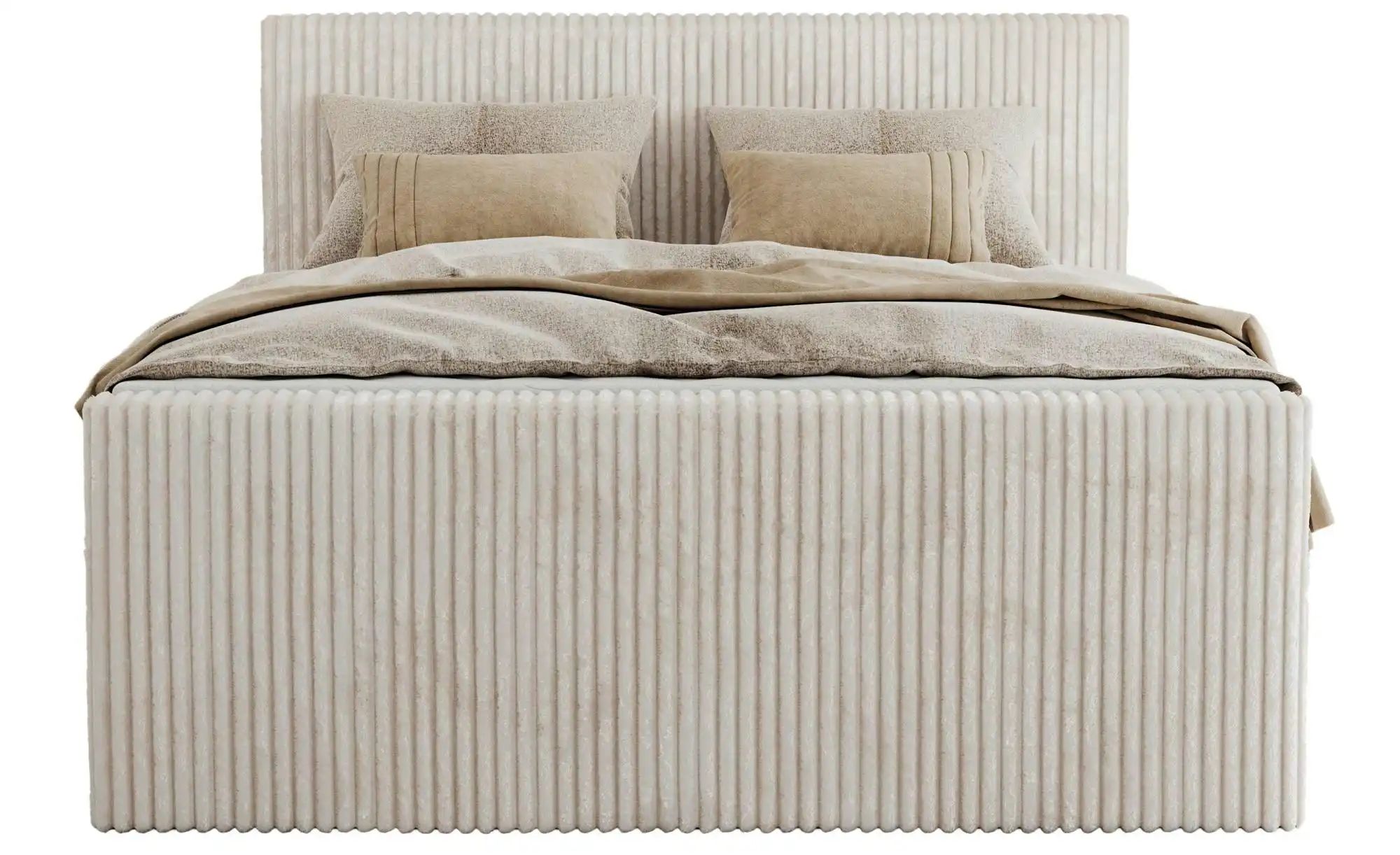 Boxspringbett mit Bettkasten Tiliano King Duo ¦ beige ¦ Maße (cm): B: 184 H günstig online kaufen