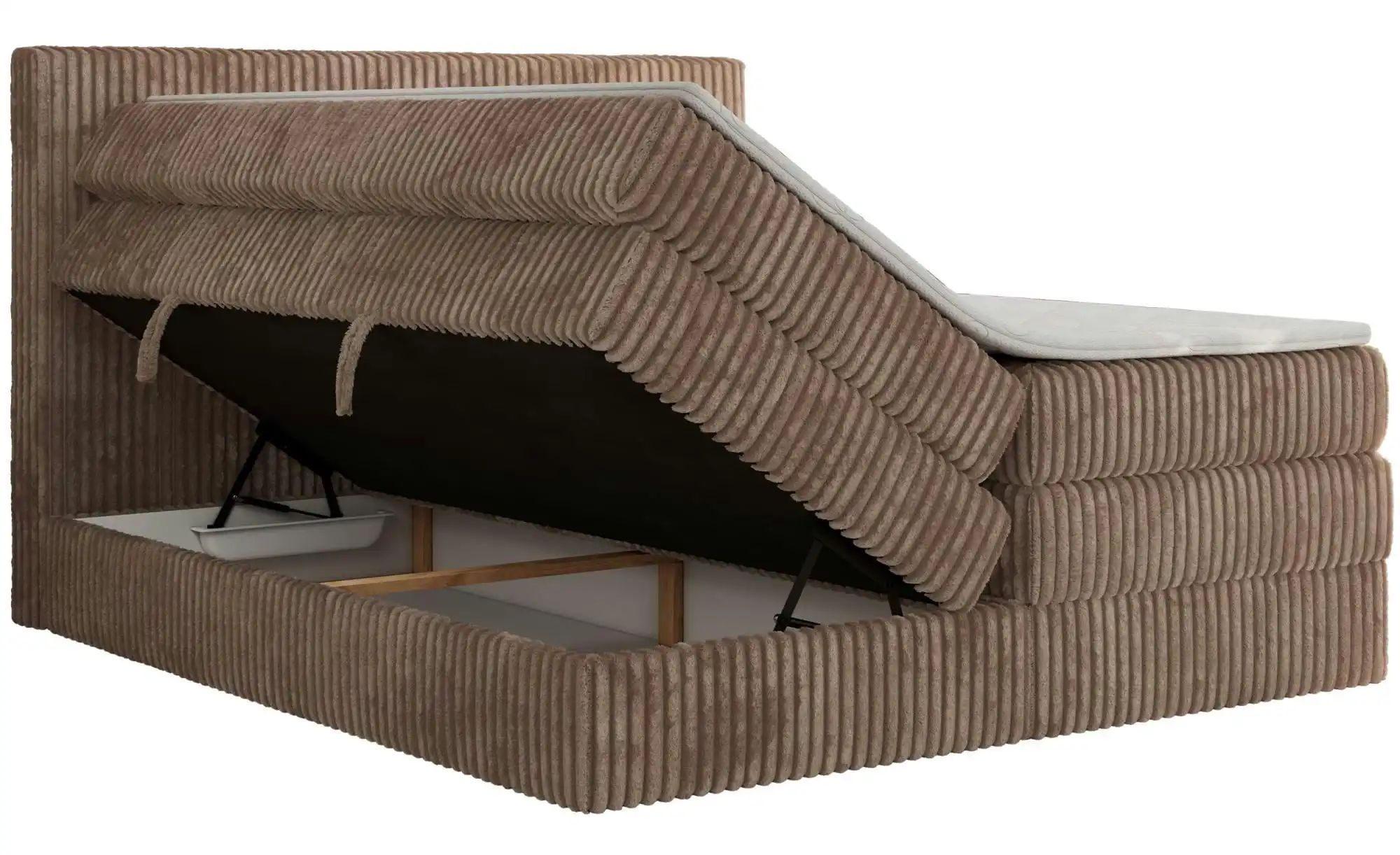 Boxspringbett mit Bettkasten Tiliano King ¦ braun ¦ Maße (cm): B: 206 H: 11 günstig online kaufen