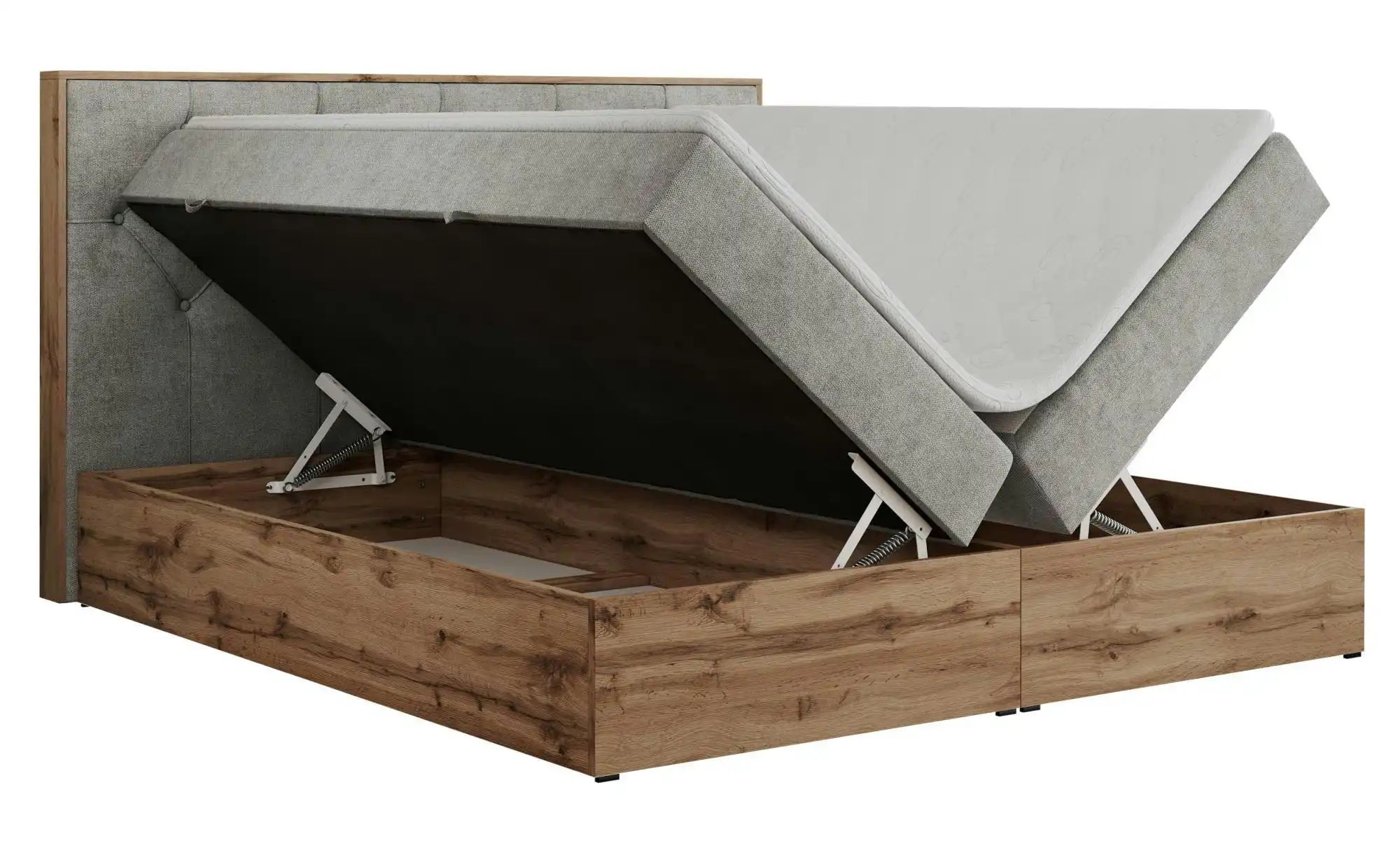 Boxbett mit Bettkasten Veneto ¦ grau ¦ Maße (cm): B: 188 H: 115 Betten > Ko günstig online kaufen