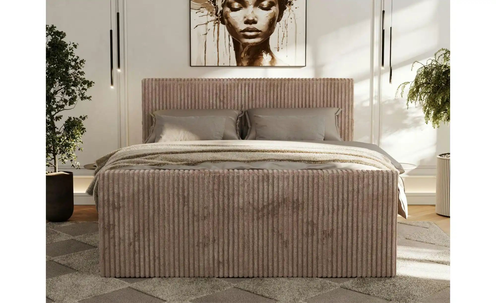 Boxbett mit Bettkasten Tiliano Duo ¦ braun ¦ Maße (cm): B: 144 H: 119 Bette günstig online kaufen