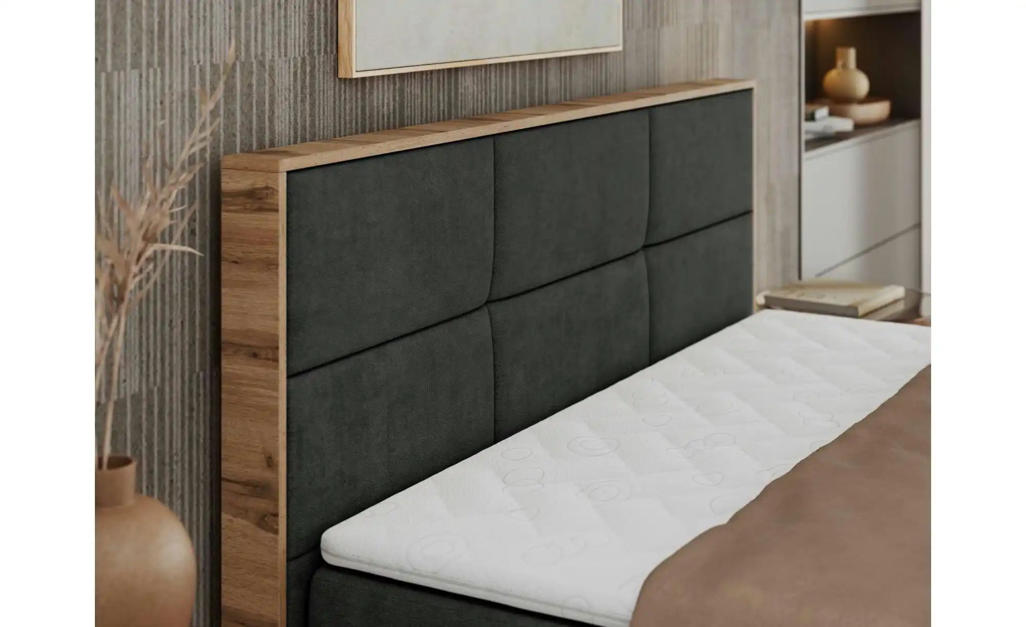 Thumbnail - Boxbett mit Bettkasten Albero 2 ¦ grau ¦ Maße (cm): B: 188 H: 104 Betten > Komfortbetten - Höffner