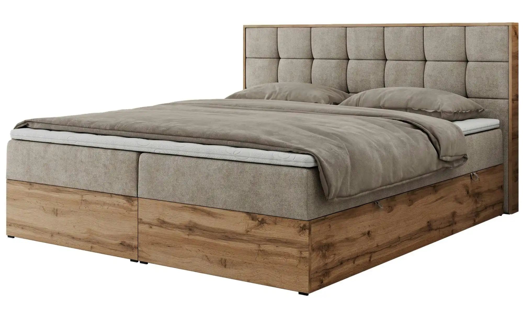 Boxbett mit Bettkasten Albero 1 ¦ beige ¦ Maße (cm): B: 148 H: 104 Betten > günstig online kaufen