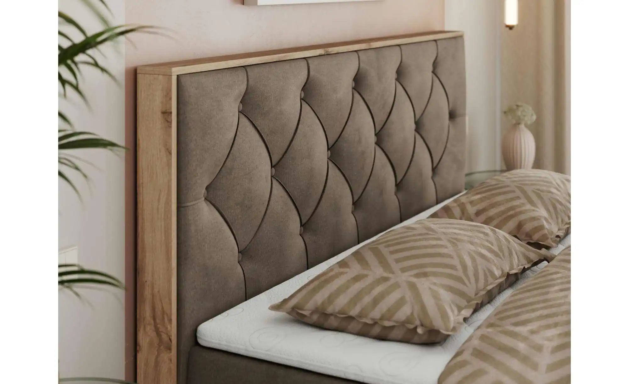 Thumbnail - Boxbett mit Bettkasten Veneto ¦ braun ¦ Maße (cm): B: 208 H: 115 Betten > Komfortbetten - Höffner