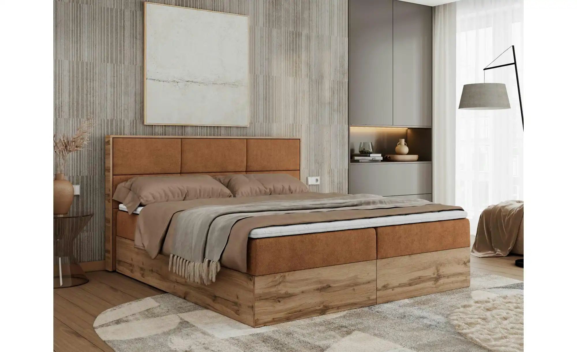 Boxbett mit Bettkasten Albero 2 ¦ orange ¦ Maße (cm): B: 168 H: 104 Betten günstig online kaufen