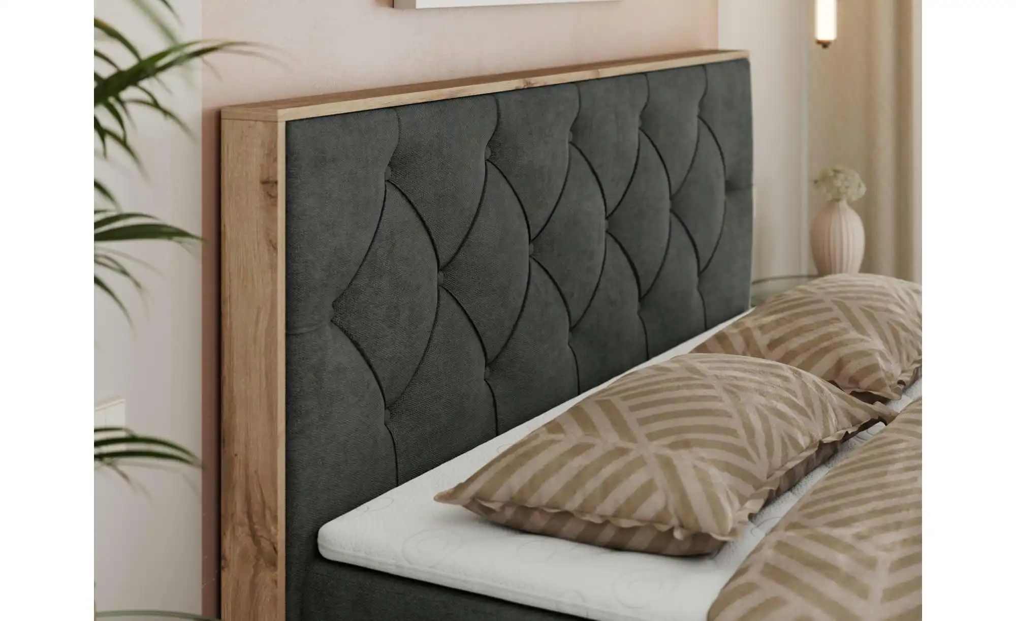 Thumbnail - Boxbett mit Bettkasten Veneto ¦ grau ¦ Maße (cm): B: 208 H: 115 Betten > Komfortbetten - Höffner