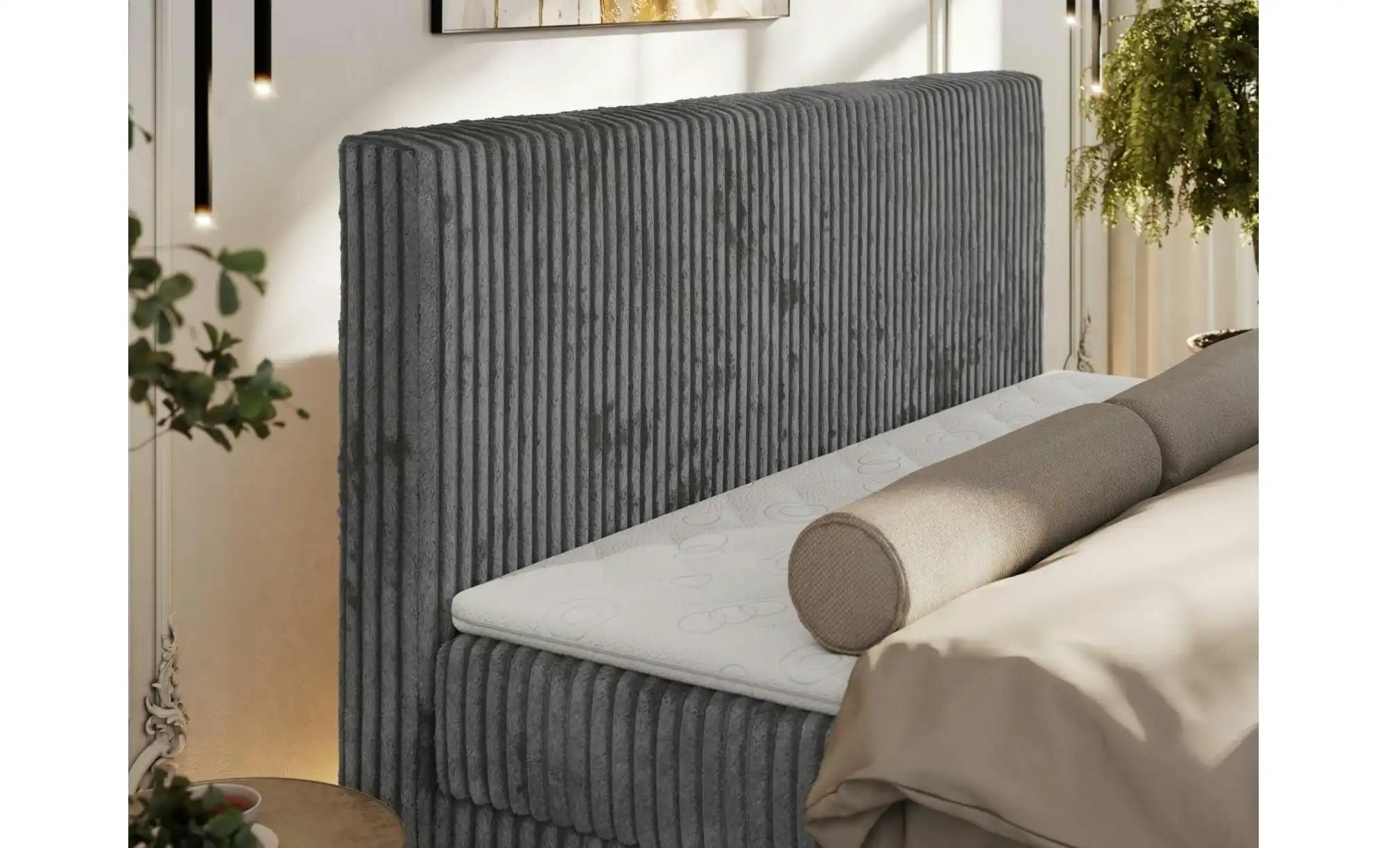 Thumbnail - Boxbett mit Bettkasten Tiliano Duo ¦ grau ¦ Maße (cm): B: 144 H: 119 Betten > Komfortbetten - Höffner