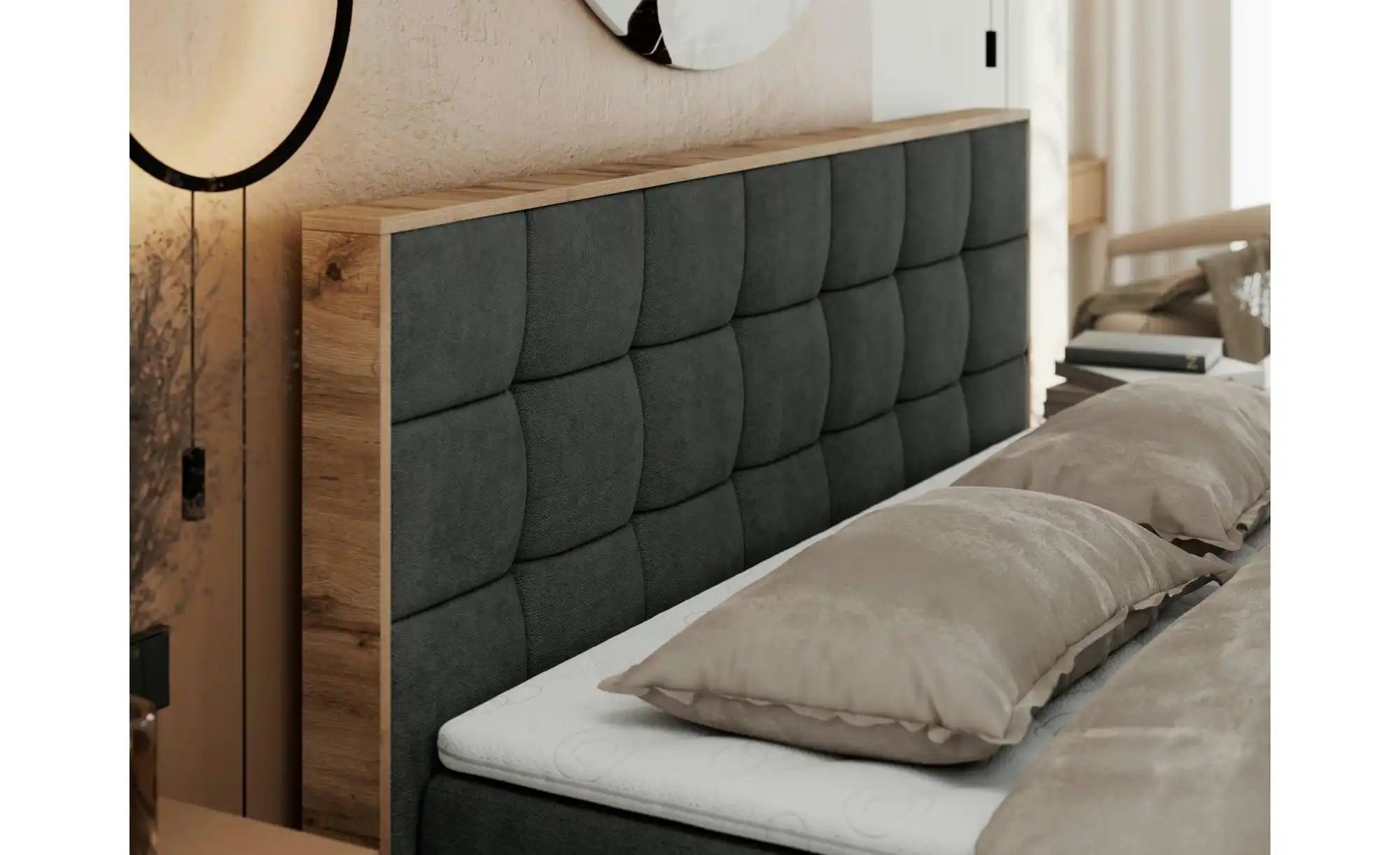 Thumbnail - Boxbett mit Bettkasten Albero 1 ¦ grau ¦ Maße (cm): B: 148 H: 104 Betten > Komfortbetten - Höffner