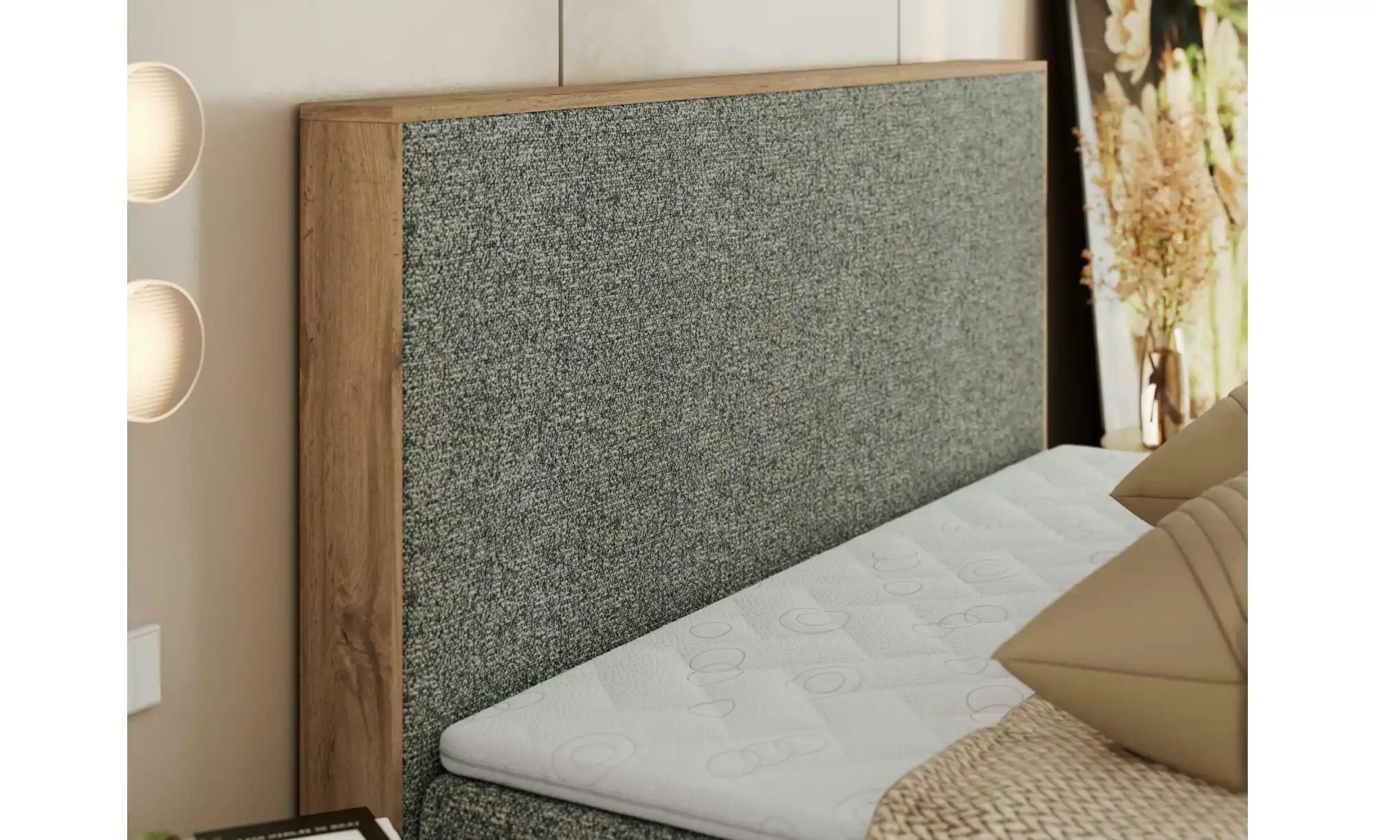 Thumbnail - Boxbett mit Bettkasten Wood Classic ¦ grau ¦ Maße (cm): B: 164 H: 120 Betten > Komfortbetten - Höffner