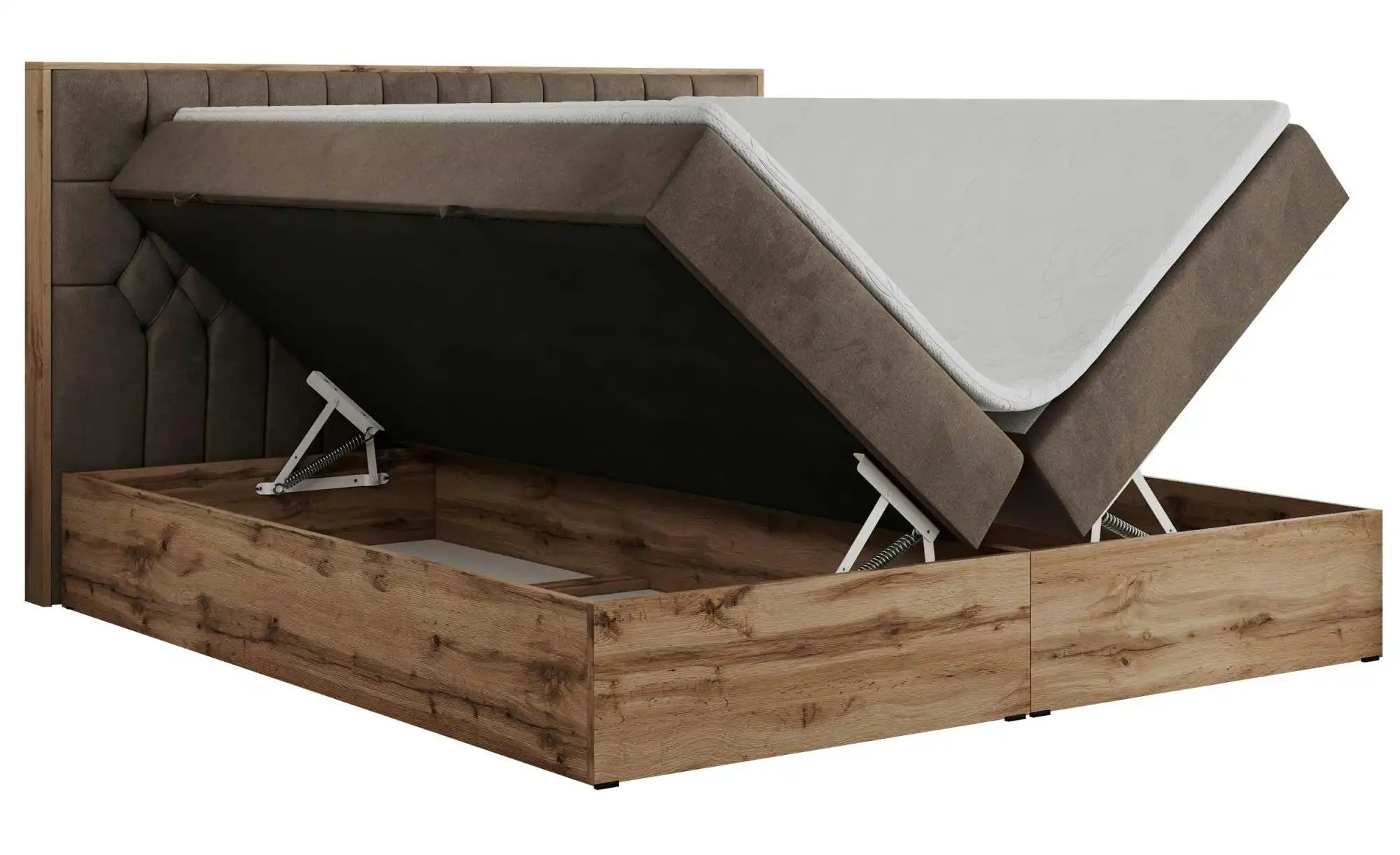 Thumbnail - Boxbett mit Bettkasten Amore ¦ braun ¦ Maße (cm): B: 188 H: 115 Betten > Komfortbetten - Höffner